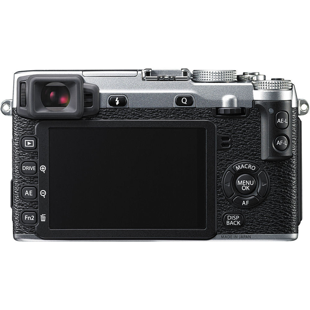 Fujifilm X-E2 Mirrorless Digital Camera with 16.3MP APS-C Sensor - Silver | Compact Travel & Street Photography Camera for Enthusiasts