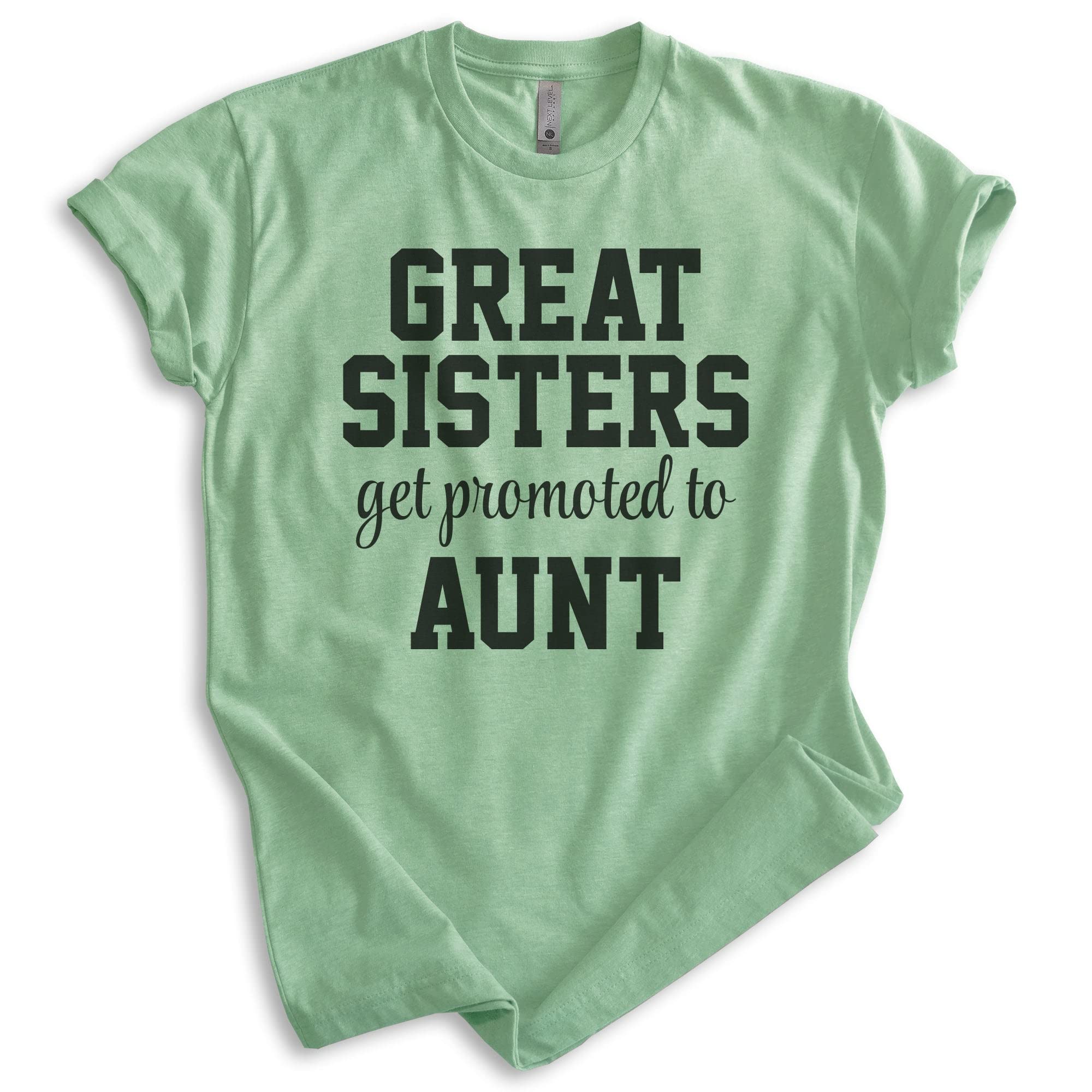 EVERTREE CLOTHING Funny Aunt T-Shirt - Unisex Women's Gift for New Aunts - Perfect for Sister's Promotion to Auntie - Birthday, Baby Shower & Family Reunion Outfit
