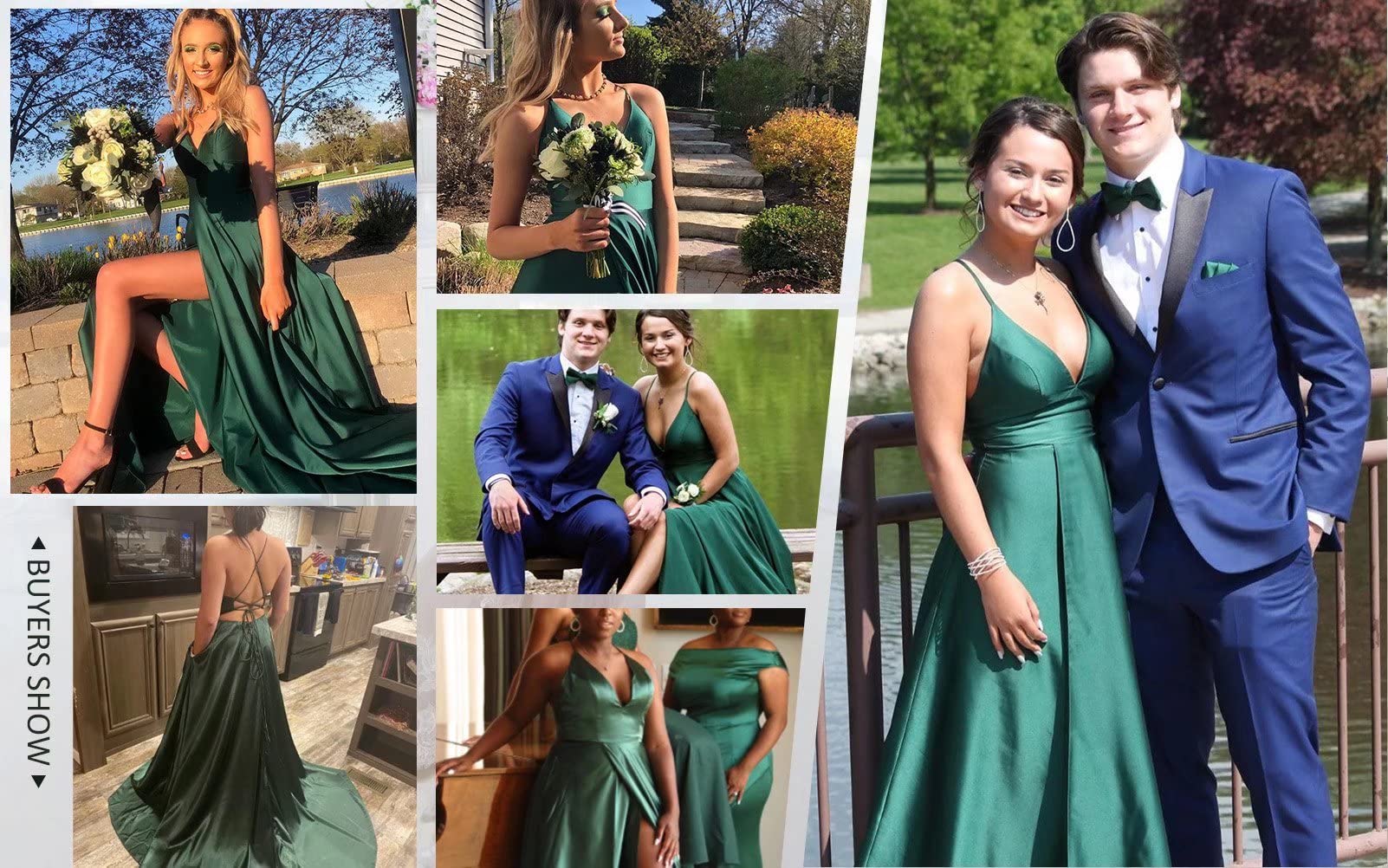 Elegant V-Neck Satin Prom Dress with High Slit - Sleeveless Long Evening Gown for Women | Formal Wedding Guest Dress in Orange | Size 18W | Perfect for Homecoming, Cocktail Parties & Special Occasions
