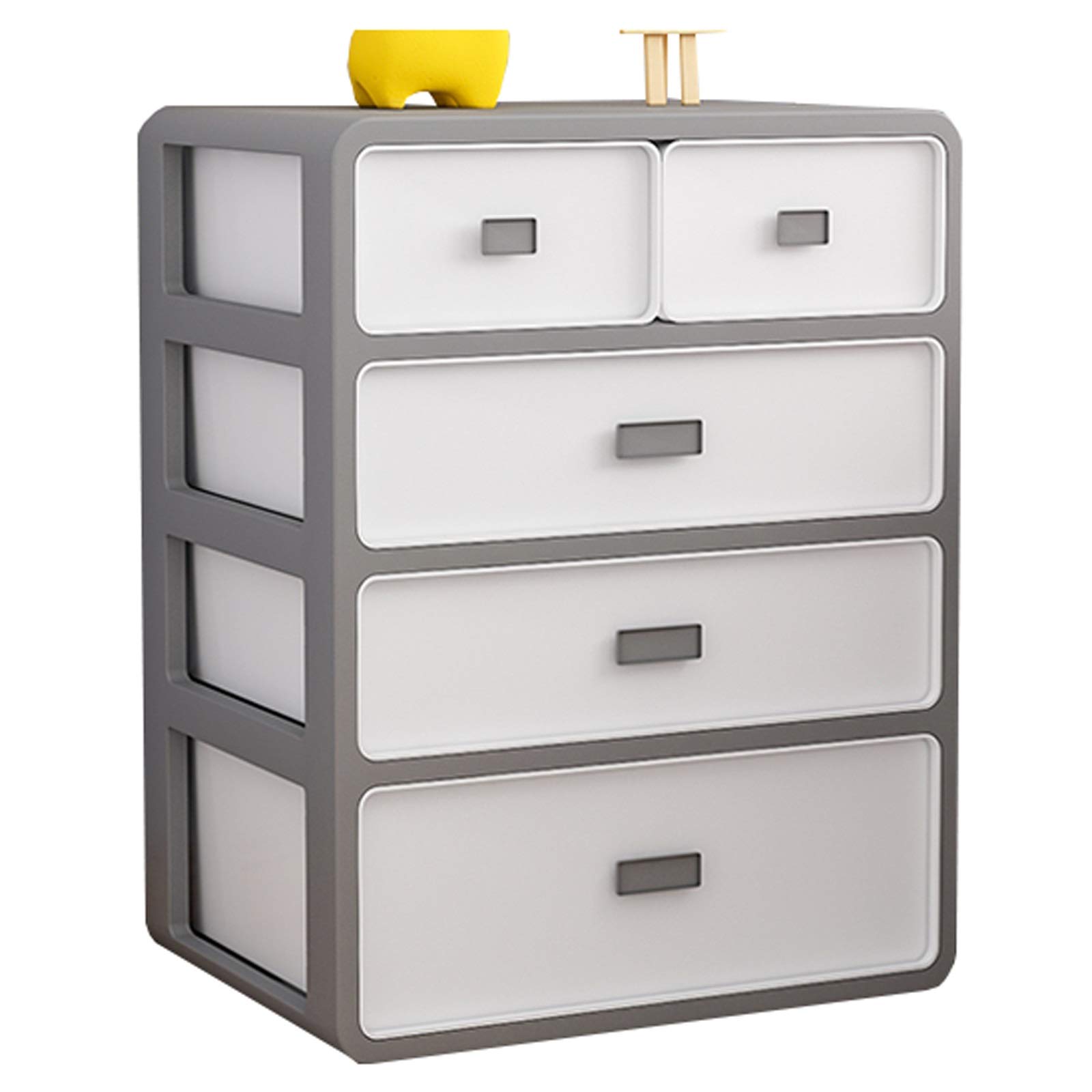Modern 5-Drawer Nightstand with Storage - Simple Multifunctional Bedside Table for Home Organization, 34x24x43.5cm (Color: A) - Perfect for Bedroom, Living Room, or Office Storage Needs