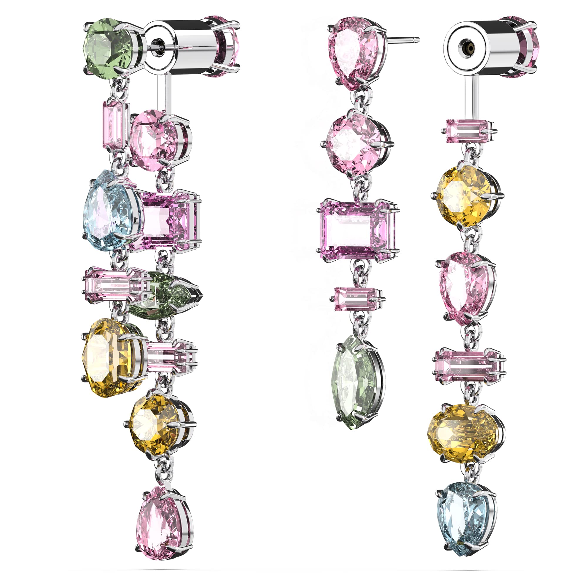 Swarovski Gema Crystal Drop Earrings - Elegant Dangling Earrings for Women | Perfect for Weddings, Parties & Special Occasions
