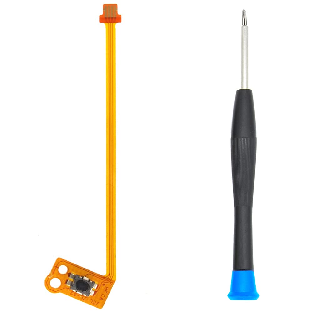 Original Nintendo Switch Joy-Con ZL Button Key Ribbon Flex Cable Replacement - Compatible with Left/Right Joy-Con Controllers - Includes Y-Screwdriver for Easy DIY Repair - Perfect for Switch Controller Button Fix & Maintenance