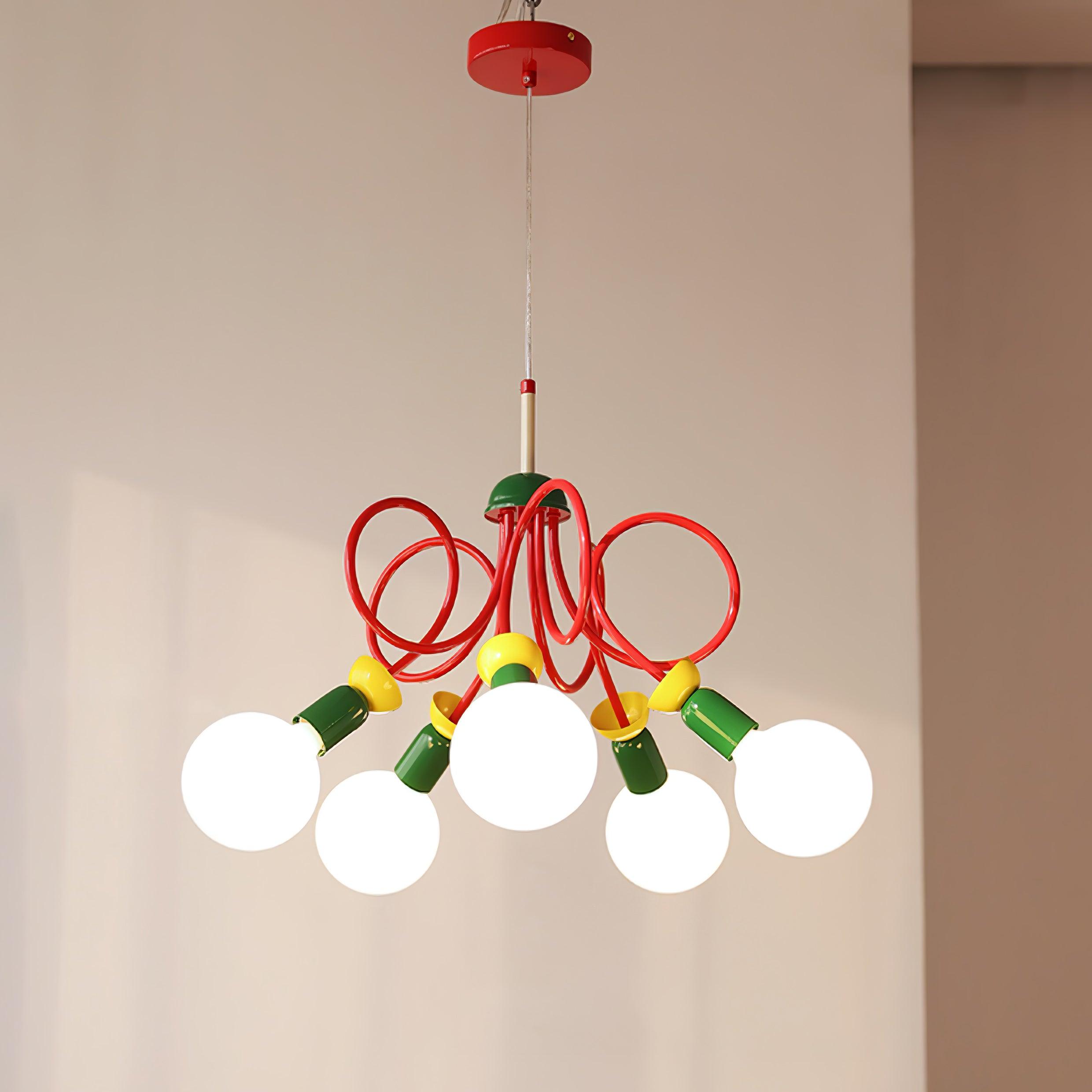 Circulo Play Pendant Lamp - Modern Scandinavian Style Hanging Light Fixture for Living Room, Bedroom & Dining Room Decor