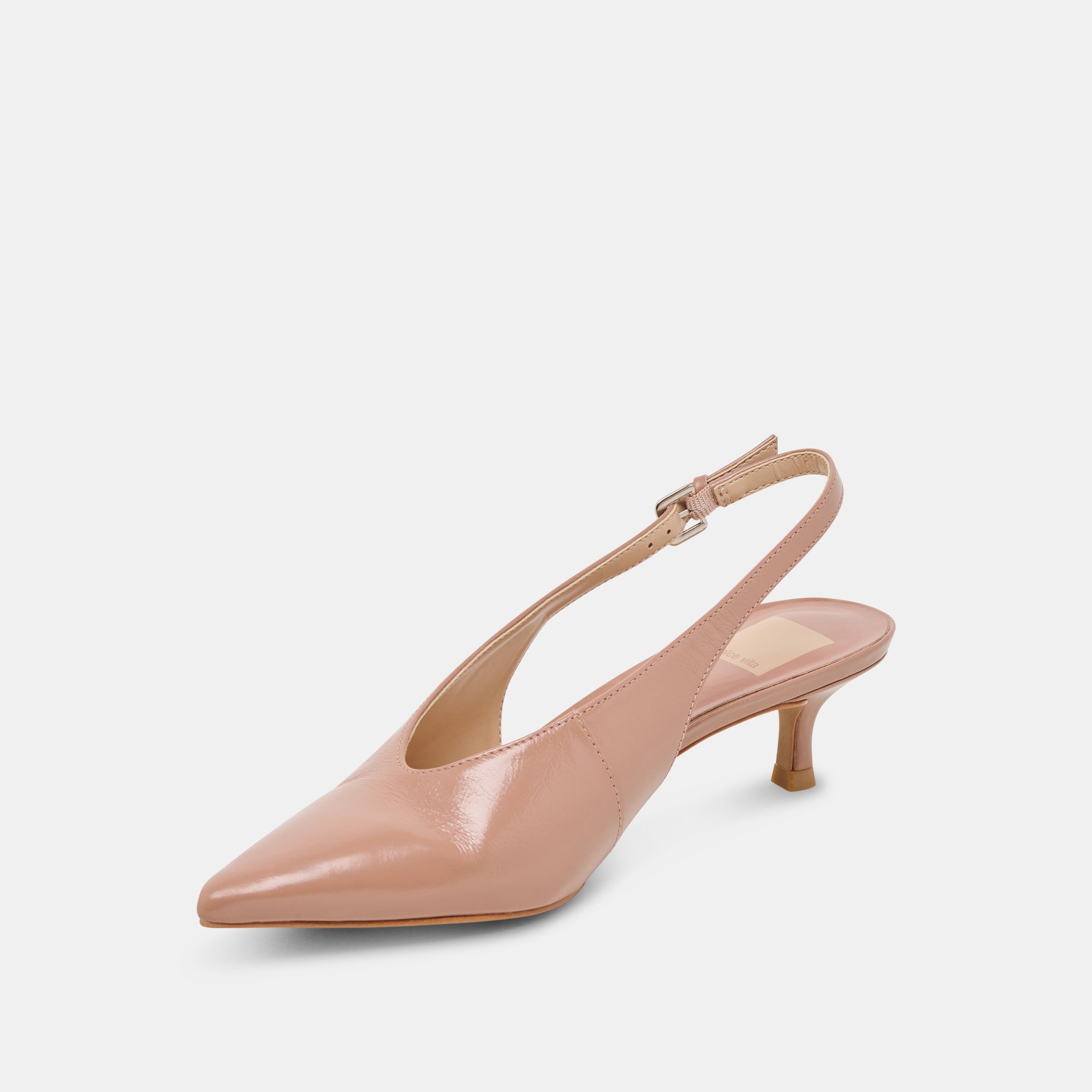 ALENNA Women's Whiskey Crinkle Patent Leather High Heels - Elegant Dress Pumps for Party, Wedding & Evening Events
