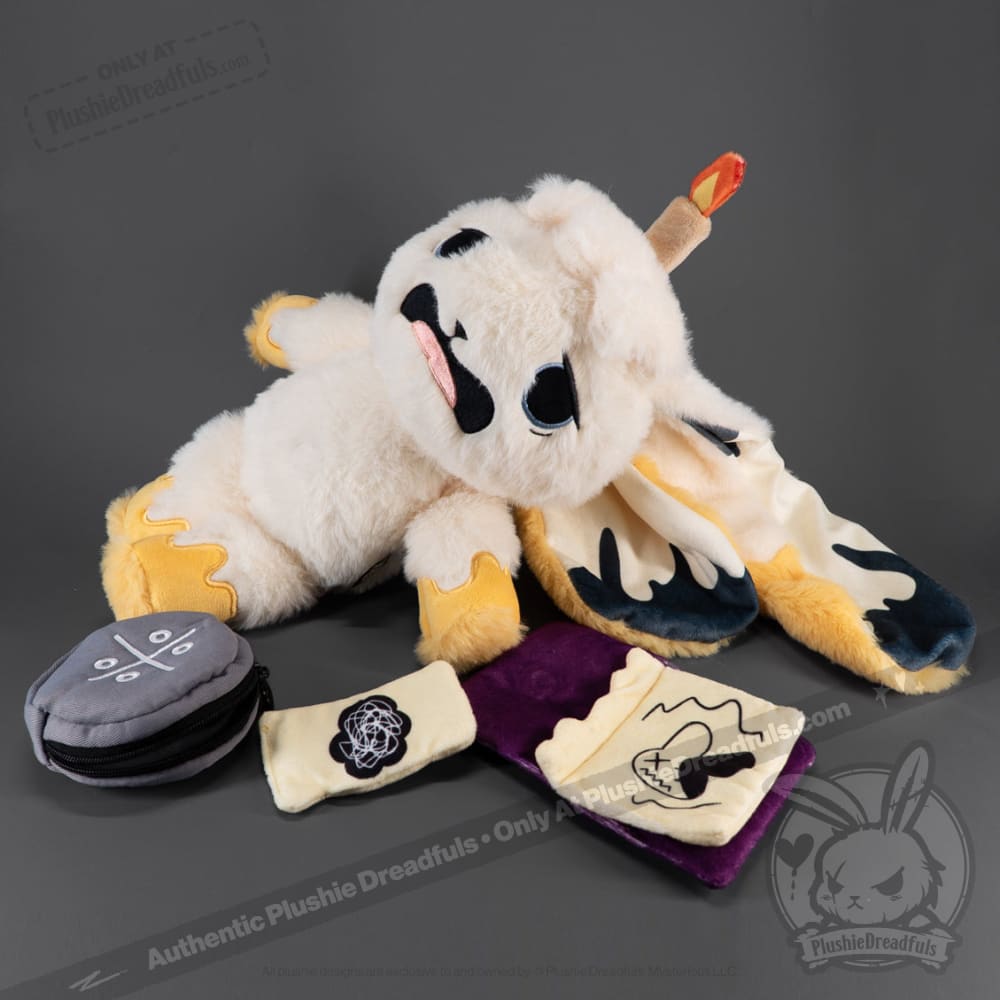 Plushie Dreadfuls Burnout Rabbit - Soft Stuffed Animal Toy for Stress Relief, Anxiety Comfort & Emotional Support | Perfect for Therapy, Bedroom Decor & Gift Giving