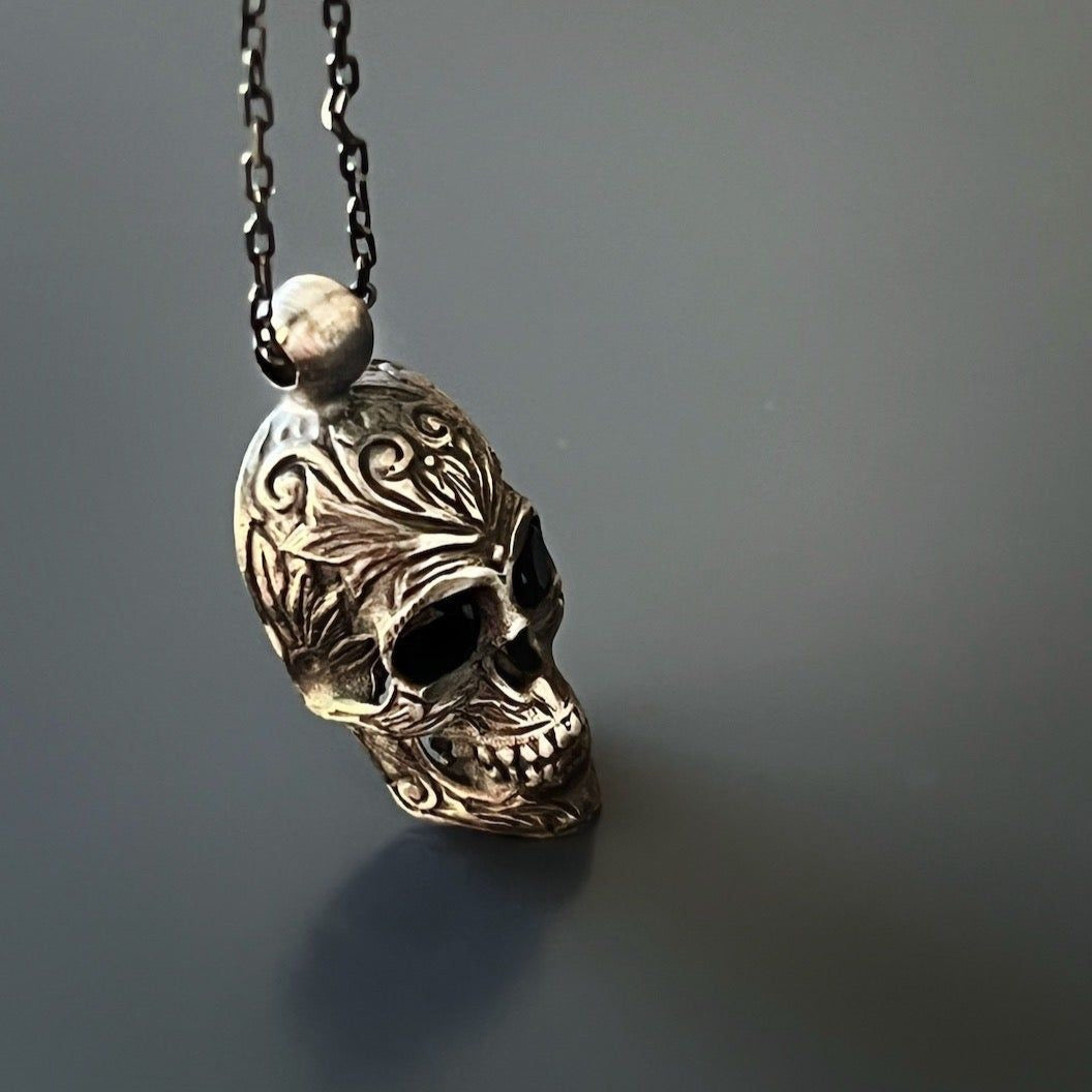 925 Sterling Silver Skull Pendant Necklace for Men & Women | Gothic Punk Jewelry | Perfect for Halloween, Rock Concerts & Edgy Fashion