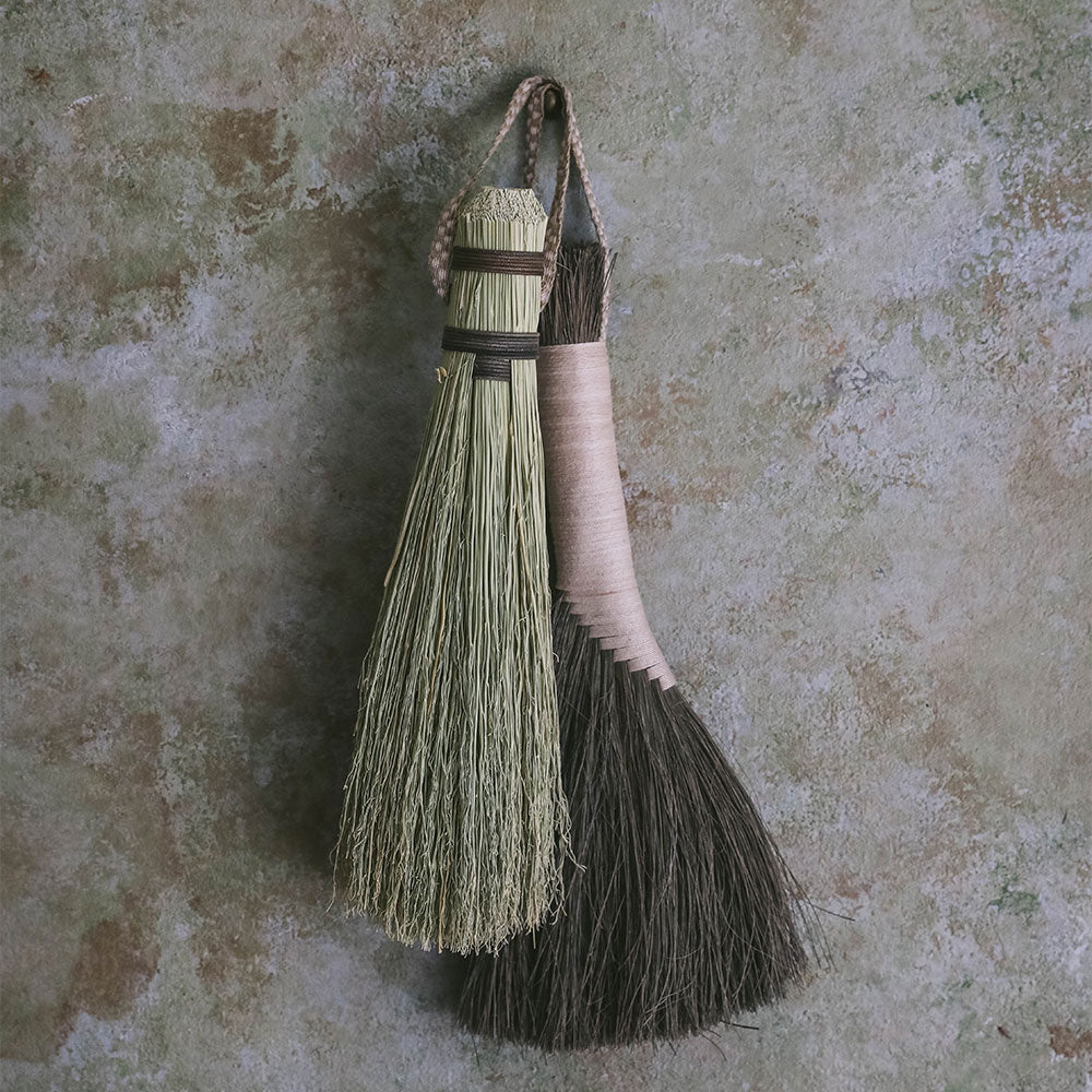 Premium Tampico Fiber Hanging Brush - Dark Brown - Ideal for Cleaning Boots, Shoes, and Outdoor Gear - Perfect for Mudrooms, Garages, and Entryways