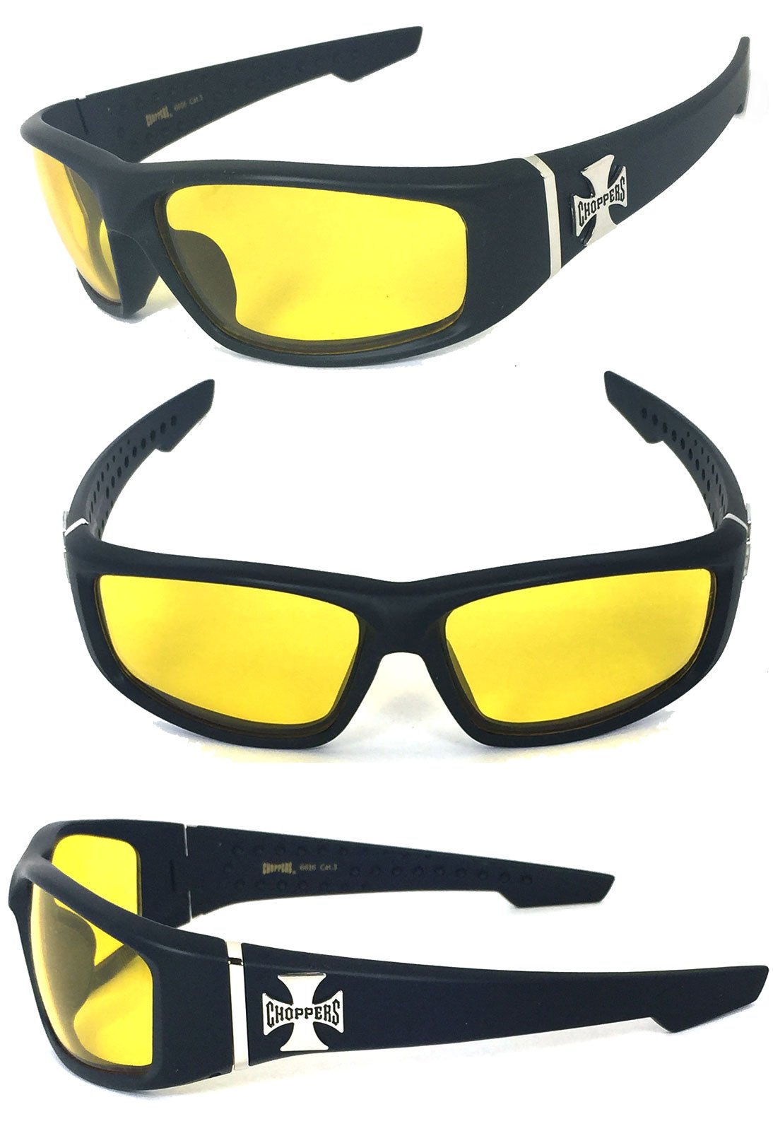 Chopper Sunglasses Matte Yellow - Stylish UV Protection for Outdoor Activities, Driving, and Beach Wear