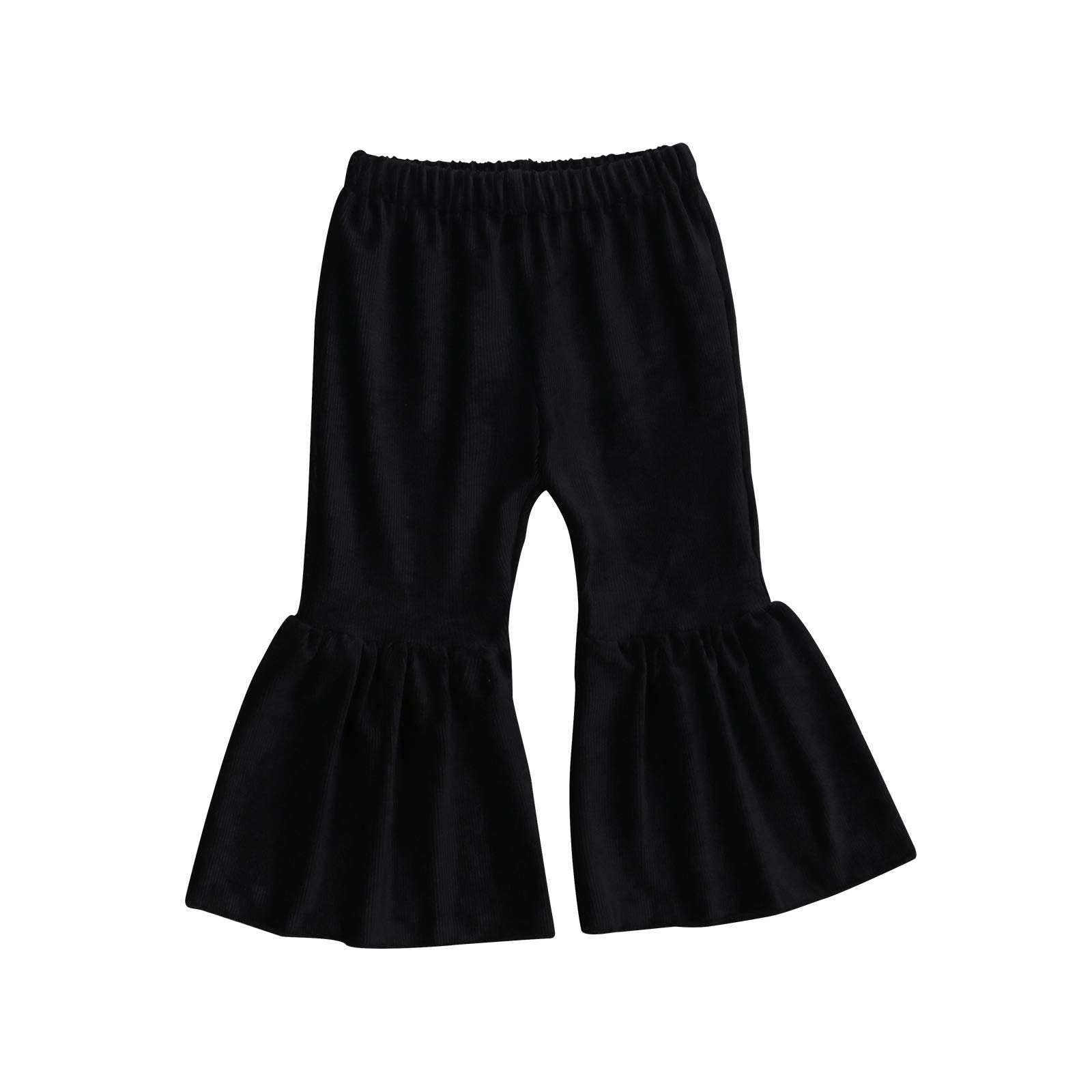 Toddler Bell Bottom Pants for Baby Girls - Soft Ruffle Leggings with Flared Design | Perfect for Playdates, Parties & Everyday Wear