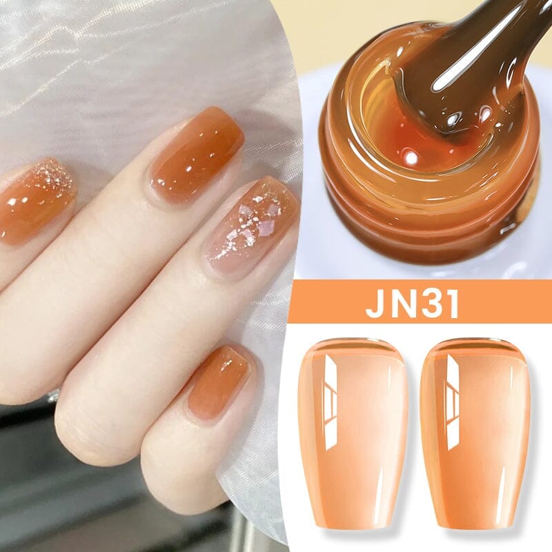 Nude Jelly Gel - 10ml Transparent Nail Polish for Natural & Glossy Manicure - Perfect for Everyday Wear & Special Occasions