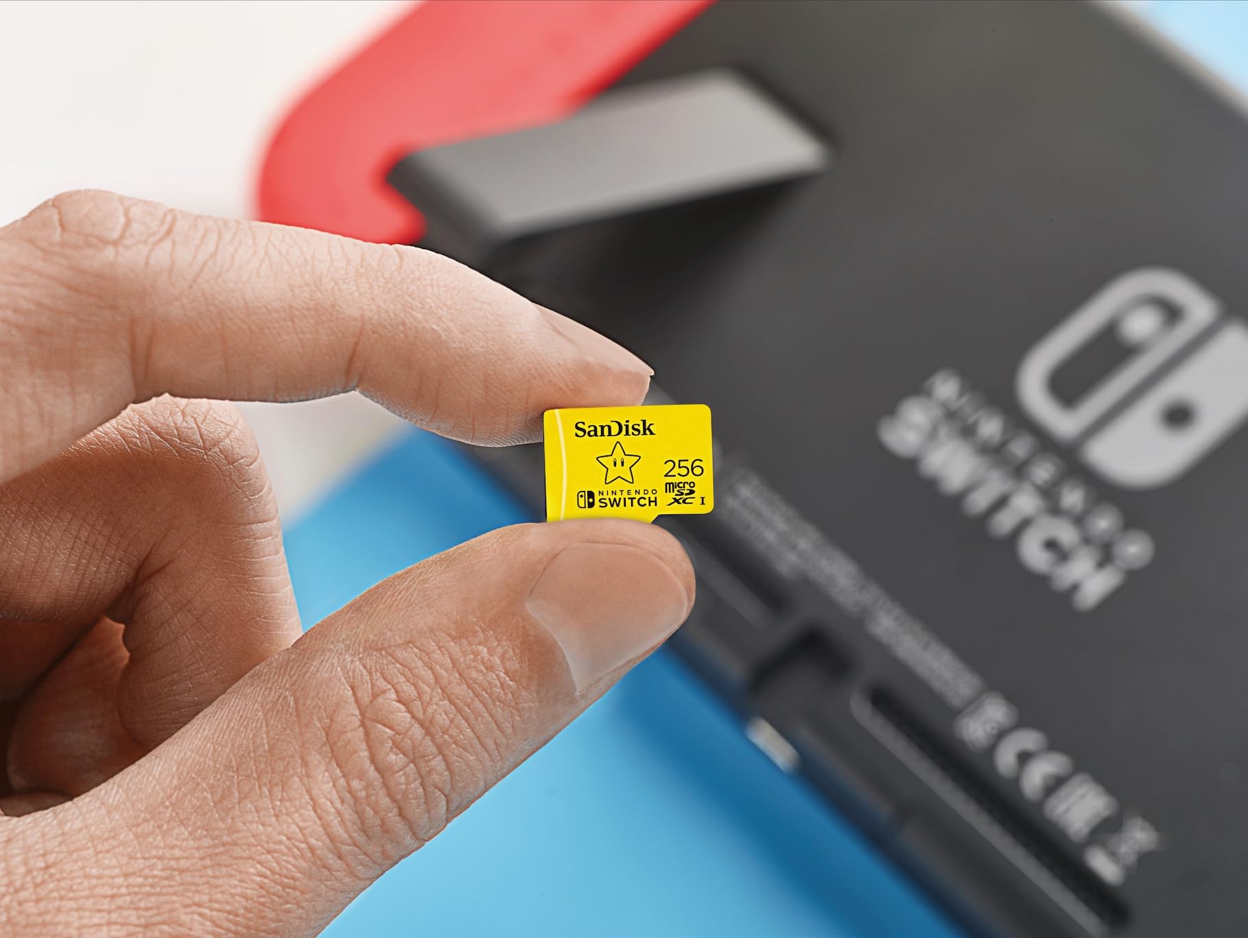 SanDisk 256GB microSDXC Card for Nintendo Switch - High Speed UHS-I Memory Card with Adapter - Perfect for Gaming, 4K Video & Photography (SDSQXAO-256G-GNCZN)