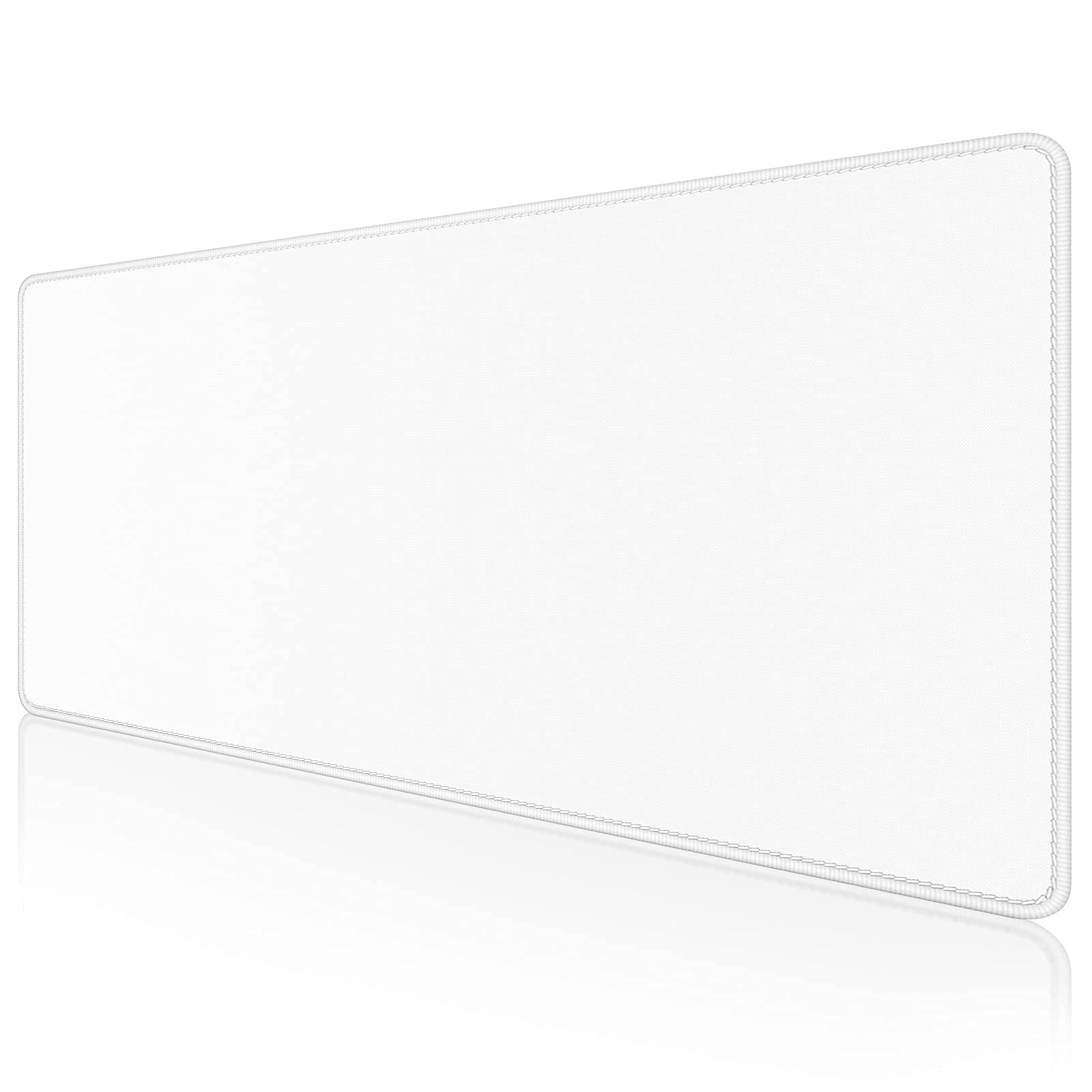Ivory White Keyboard and Mouse Wrist Rest Set with Extended Mouse Pad - Ergonomic Support for Typing & Gaming, Perfect for Office & Home Workspace Comfort