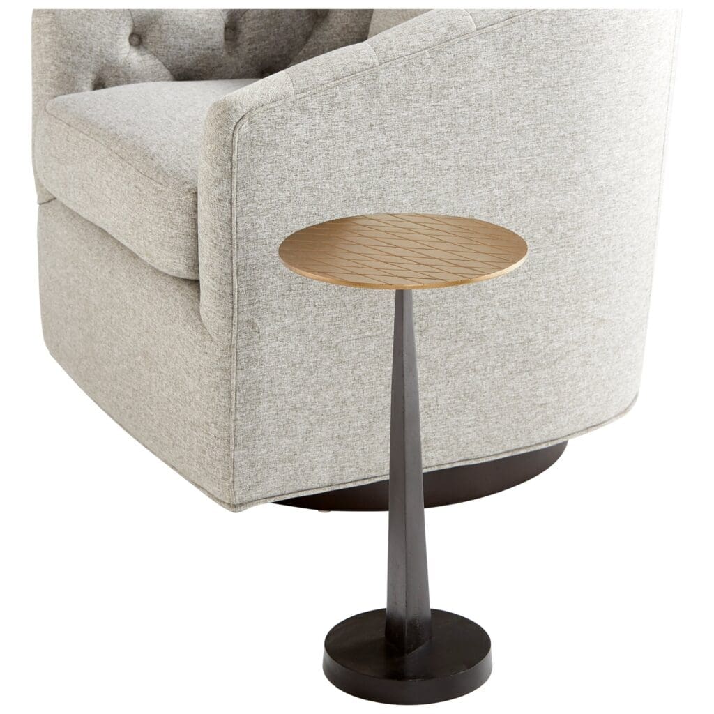 Cyan Design 10731 Beauvais Side Table - Aged Brass & Black Finish - Elegant End Table for Living Room, Bedroom, or Office Decor