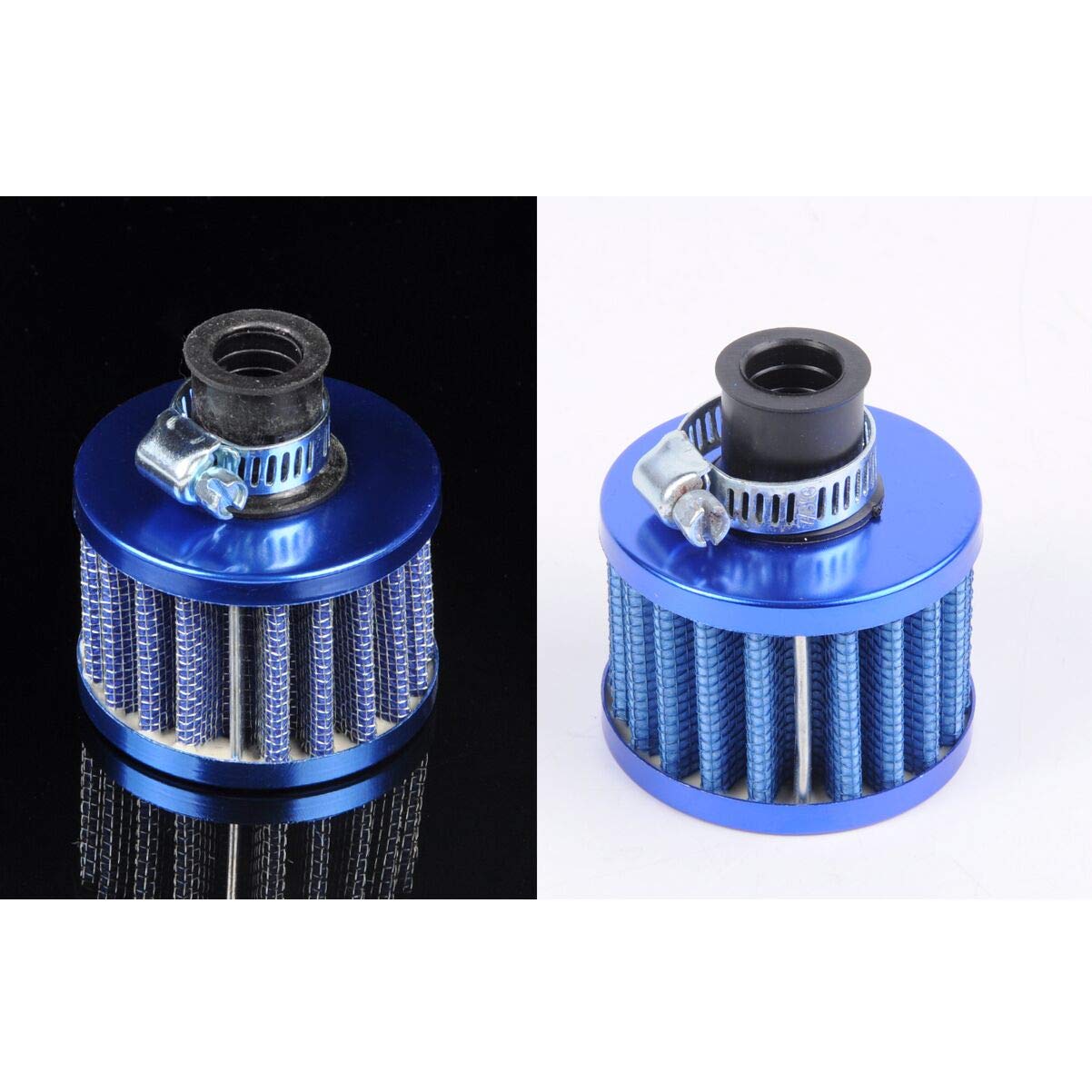 12mm Blue Mini Oil Air Intake Crankcase Vent Cover Breather Filter - Compatible with Sunny Car - Perfect for Engine Maintenance & Performance Upgrades