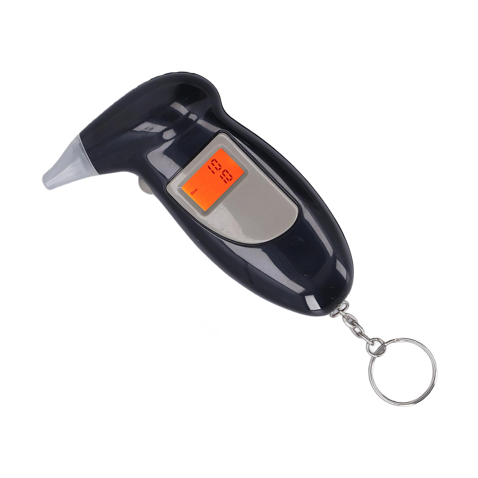 Portable Keychain Breathalyzer - Digital Alcohol Tester with LCD Display, Audible Alert & Backlight for Personal, Professional & Party Use