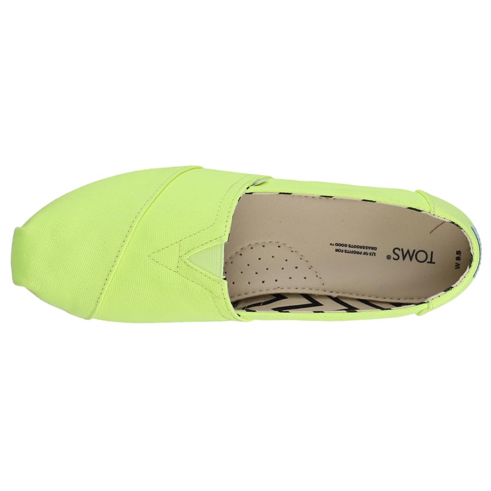 TOMS Women's Alpargata Slip-On Flats - Comfortable Casual Shoes for Women | Perfect for Walking, Travel & Everyday Wear