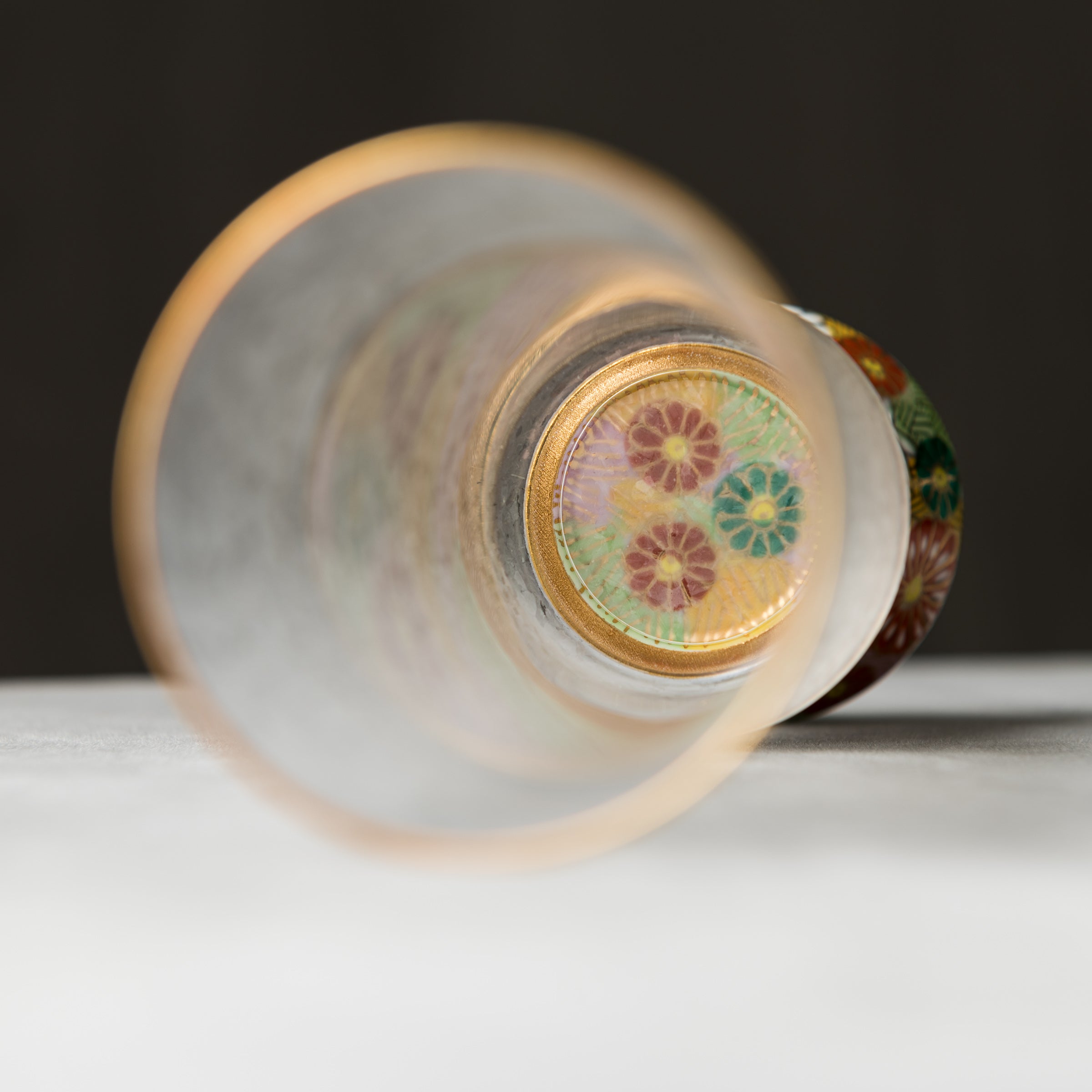 Premium Mizore Kutani Sake Cup - Enhances Flavor & Refreshment | Handcrafted Japanese Ceramic Drinking Cup for Sake, Tea, or Cocktails | Perfect for Home Entertaining, Gifts & Traditional Japanese Dining