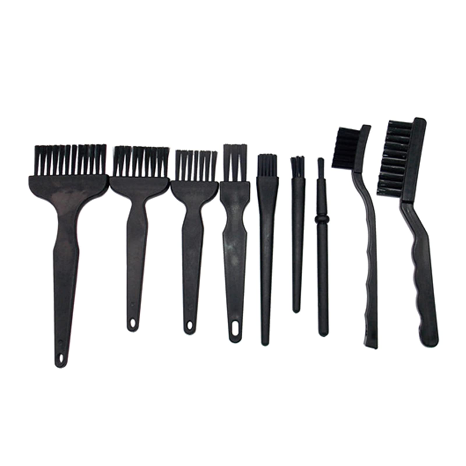 9-Piece Anti-Static Brush Set - Straight & Crank Handle PCB Circuit Board Cleaning Brushes for Electronics Repair, Home, Office & Car - ESD Safe Multi-Purpose Cleaning Tool Kit for PCBs, Keyboards & Small Parts