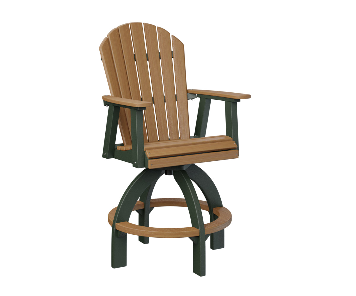 Natural Teak on Green