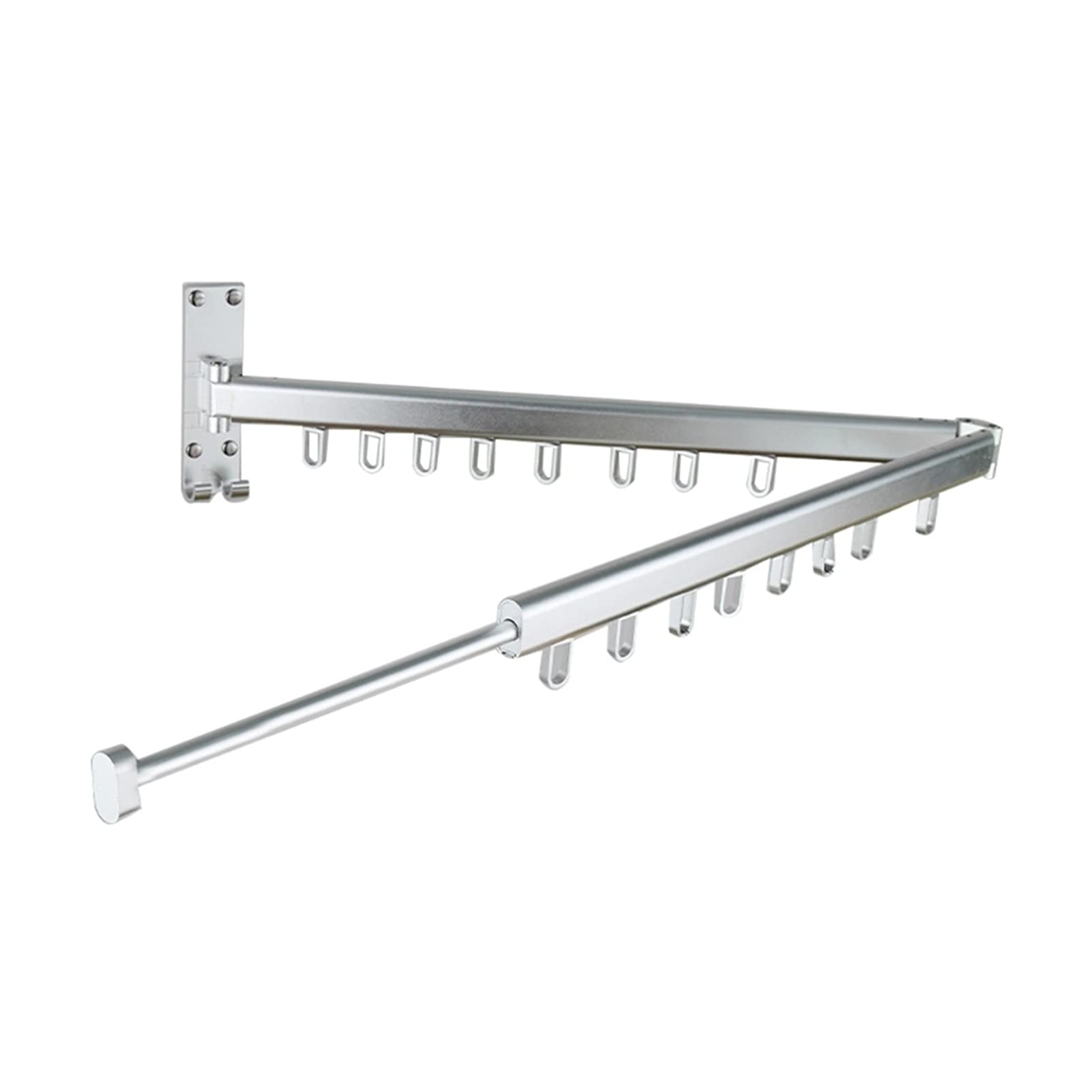 Tuklye JLLidcy Expandable Wall Mounted Clothes Drying Rack - Double/Single Rod, Foldable & Retractable for Balcony, Laundry Room, Small Spaces (Color: S 2) - Perfect for Apartments, Dorms, and Tight Spaces
