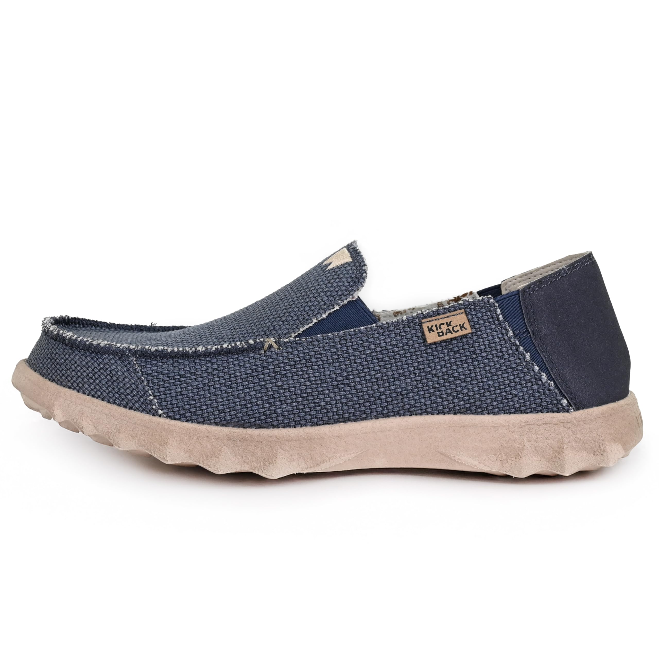 Kickback Couch Classic Men's Slip-On Canvas Loafers - Lightweight Casual Shoes for All-Day Comfort - Perfect for Work, Travel & Relaxation