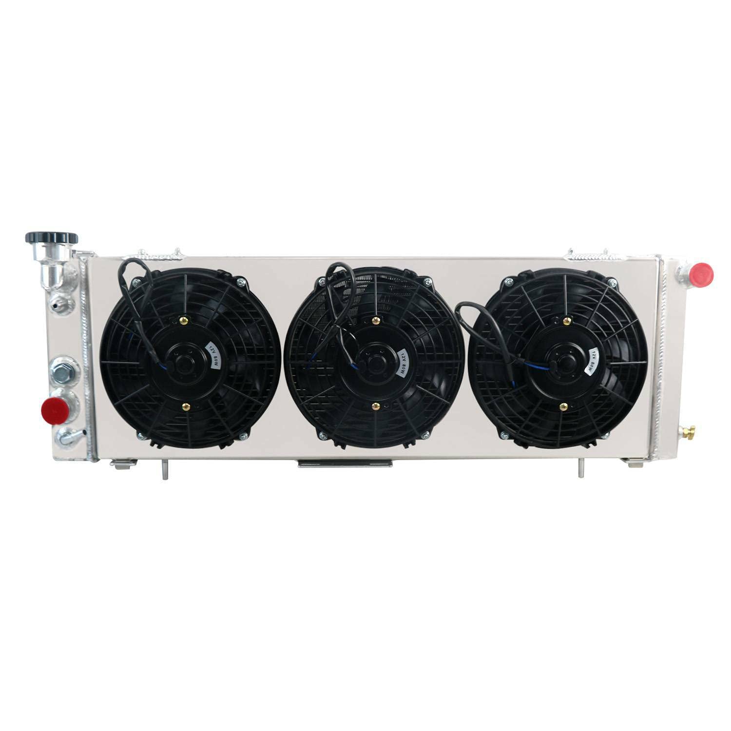 High-Performance 4 Row Aluminum Radiator with 3 x 9