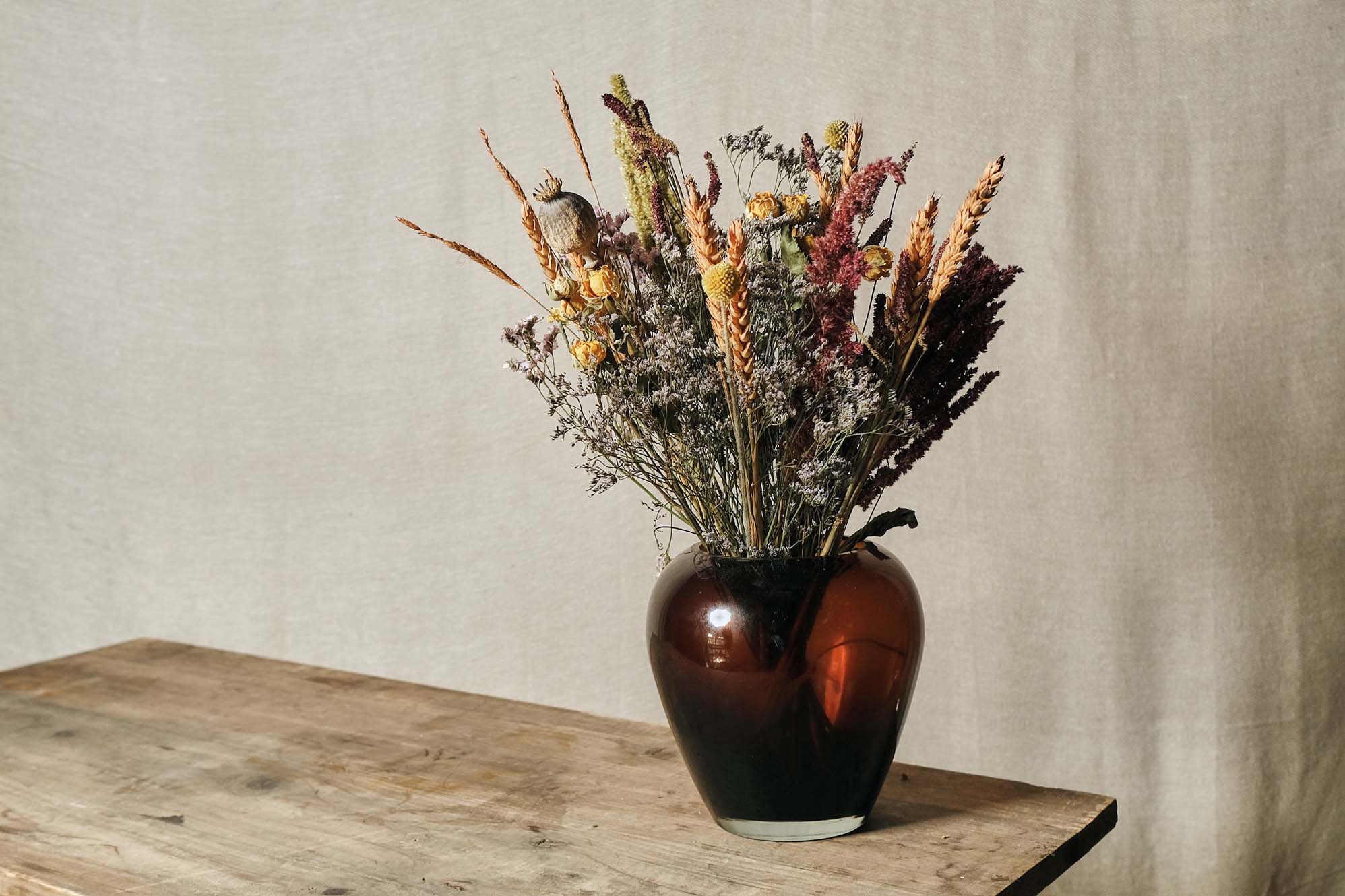 Premium Dried Flower Bouquet for Home Decor - Natural Dried Flowers for Wedding, Centerpieces, DIY Crafts & Gifts (Lavender, Eucalyptus, Baby's Breath)