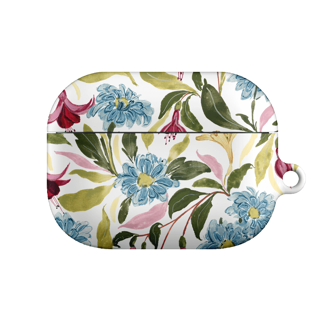 Premium AirPods Pro Case with Trailing Fuchsia Design - Stylish & Protective Cover for Everyday Use, Commuting, and Travel