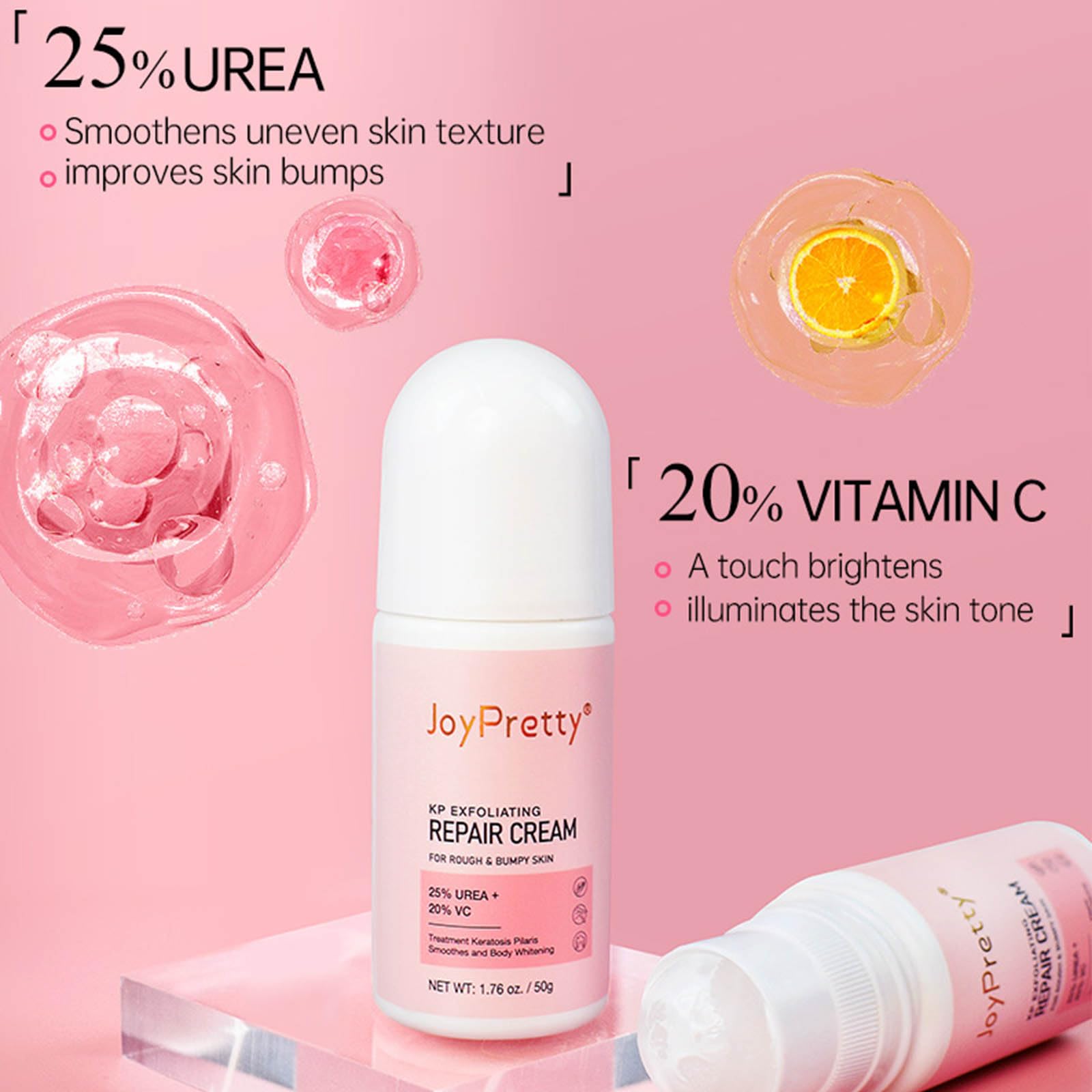 Exfoliating Body Scrub for Strawberry Legs & Keratosis Pilaris - Bump Eraser Treatment for Women, Smoothing Cream for Rough Bumpy Skin - Perfect for Daily Body Care & Post-Shave Use