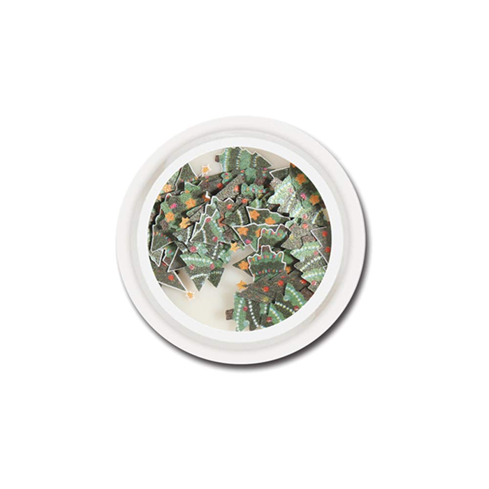 Funien Christmas & Halloween Nail Flakes Stickers - Colorful Confetti Paillette Manicure Art Kit for DIY Nail Decoration, Sequins & Glitter Nail Art Supplies | Perfect for Holiday Parties, Festive Nail Designs & Gift Giving