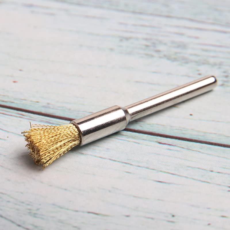 9 Pcs Copper Wire Brushes Set - Heavy Duty Metal Cleaning Brushes for Rust Removal, Polishing & Grinding - Compatible with Rotary Tools, Angle Grinders & Drills - Perfect for Automotive, Metalworking & DIY Projects