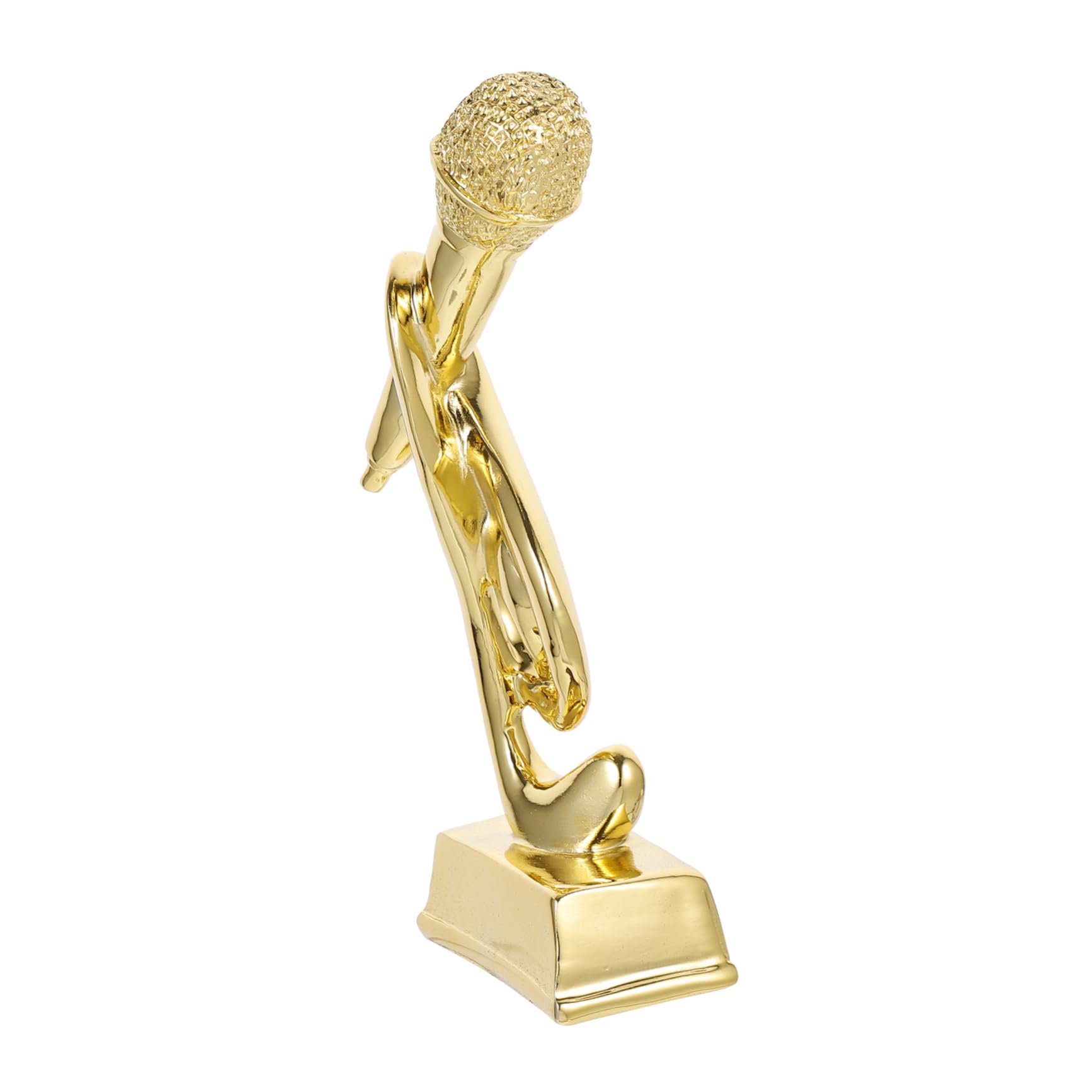SWAYVES Music Trophy Award - Office & Microphone Competition Trophy - Perfect for Award Ceremonies, Singing Contests & Office Decor