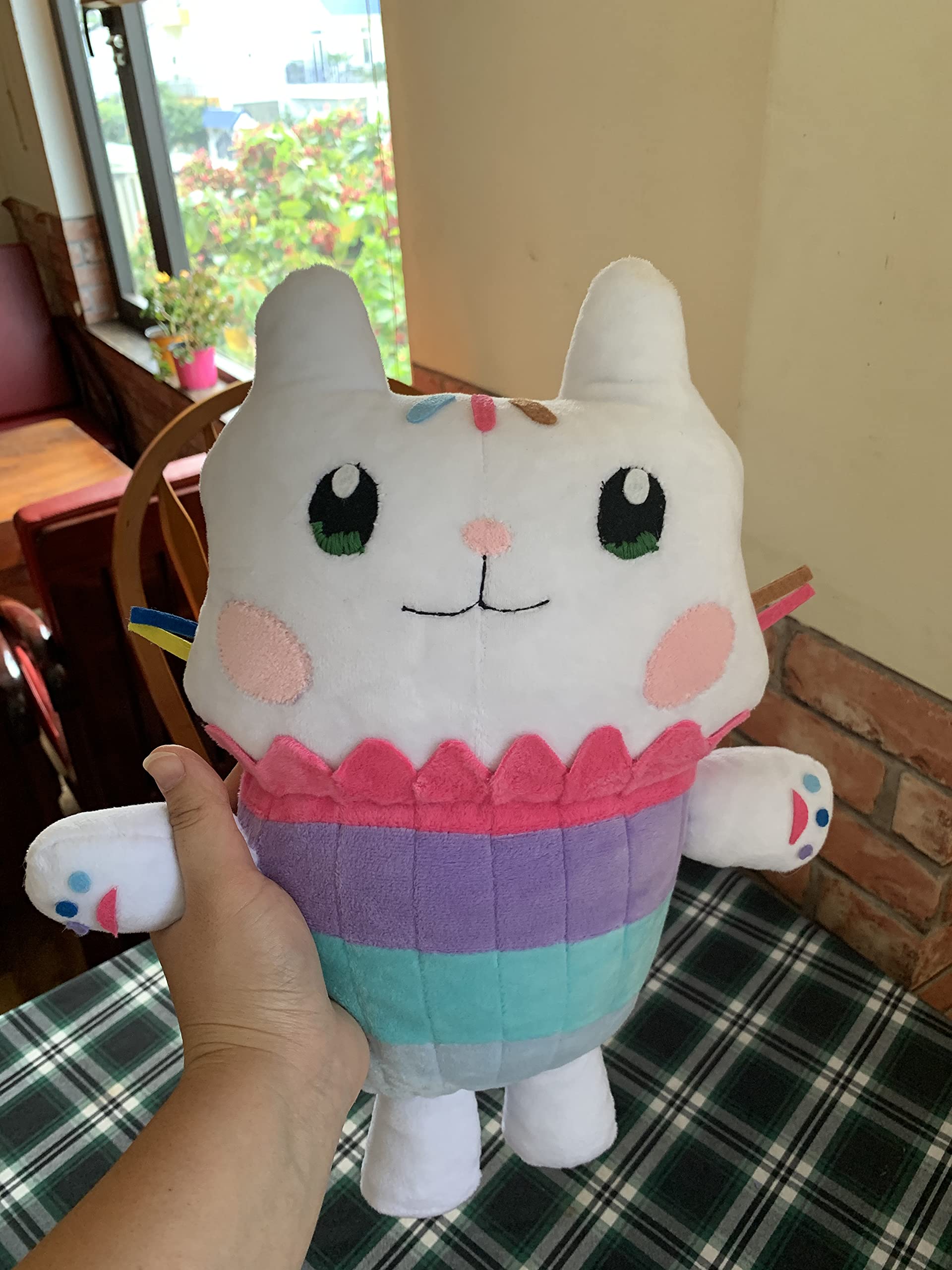 Handmade White Cat Plush Toy - Soft Stuffed Animal for Kids, Home Decor & Gifts | Perfect for Nursery, Bedroom & Cuddling