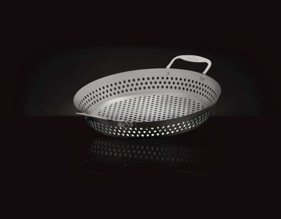 Napoleon 14-Inch Stainless Steel Grill Wok for Outdoor Cooking - Perfect for Stir-Fry, Searing & BBQ - Model 56027 | Ideal for Camping, Backyard Grilling & Asian Cuisine