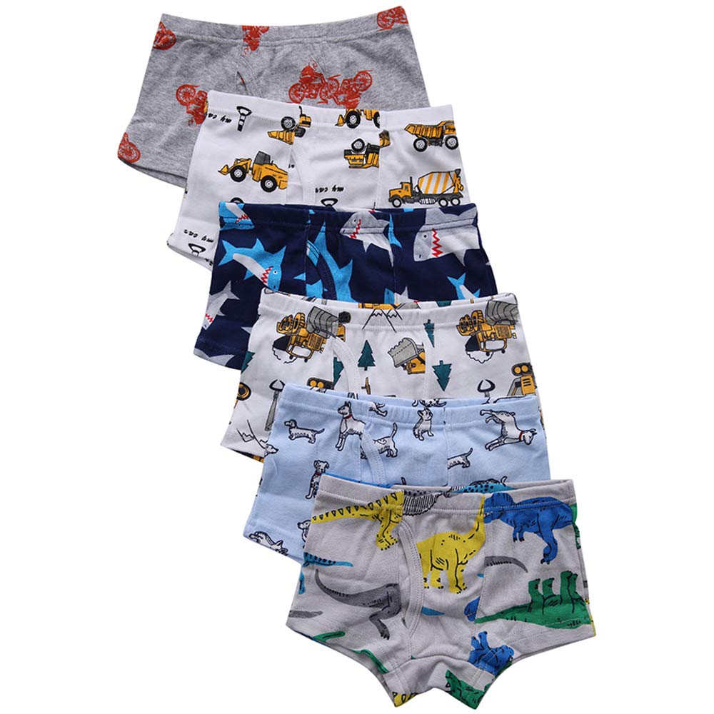 Benetia Boys' Cotton Underwear 5-Pack - Soft Breathable Kids Underwear for Daily Wear, School & Playtime
