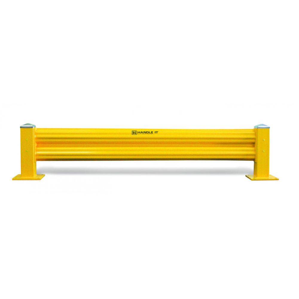 Heavy Duty Warehouse Guard Rail Starter Unit - Industrial Safety Barrier for Loading Docks & Warehouses - Perfect for Forklift Traffic Control & Facility Protection