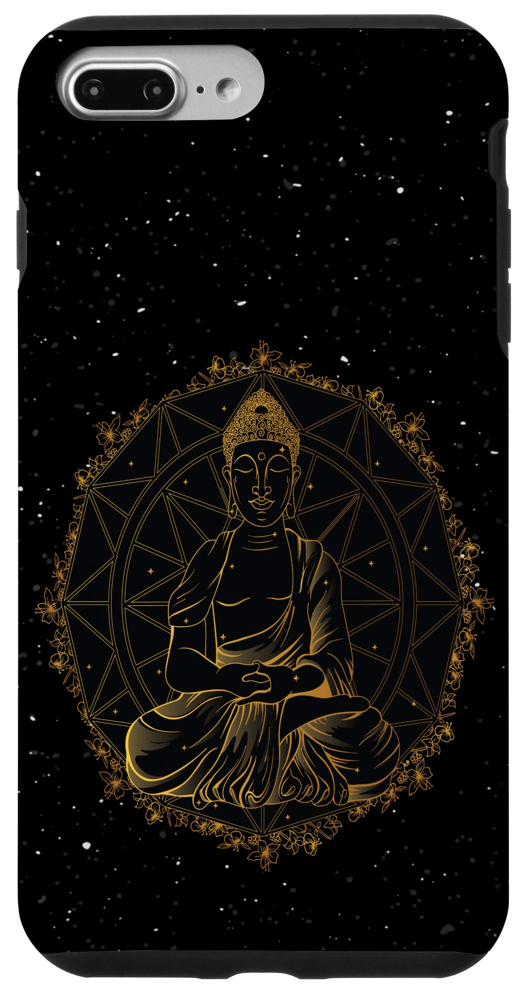 iPhone 7 Plus/8 Plus Phone Case - Yoga Buddha Buddhist Monk Meditation Design - Perfect Gift for Meditation Lovers & Yoga Practitioners - Ideal for Daily Use, Yoga Sessions & Mindful Moments