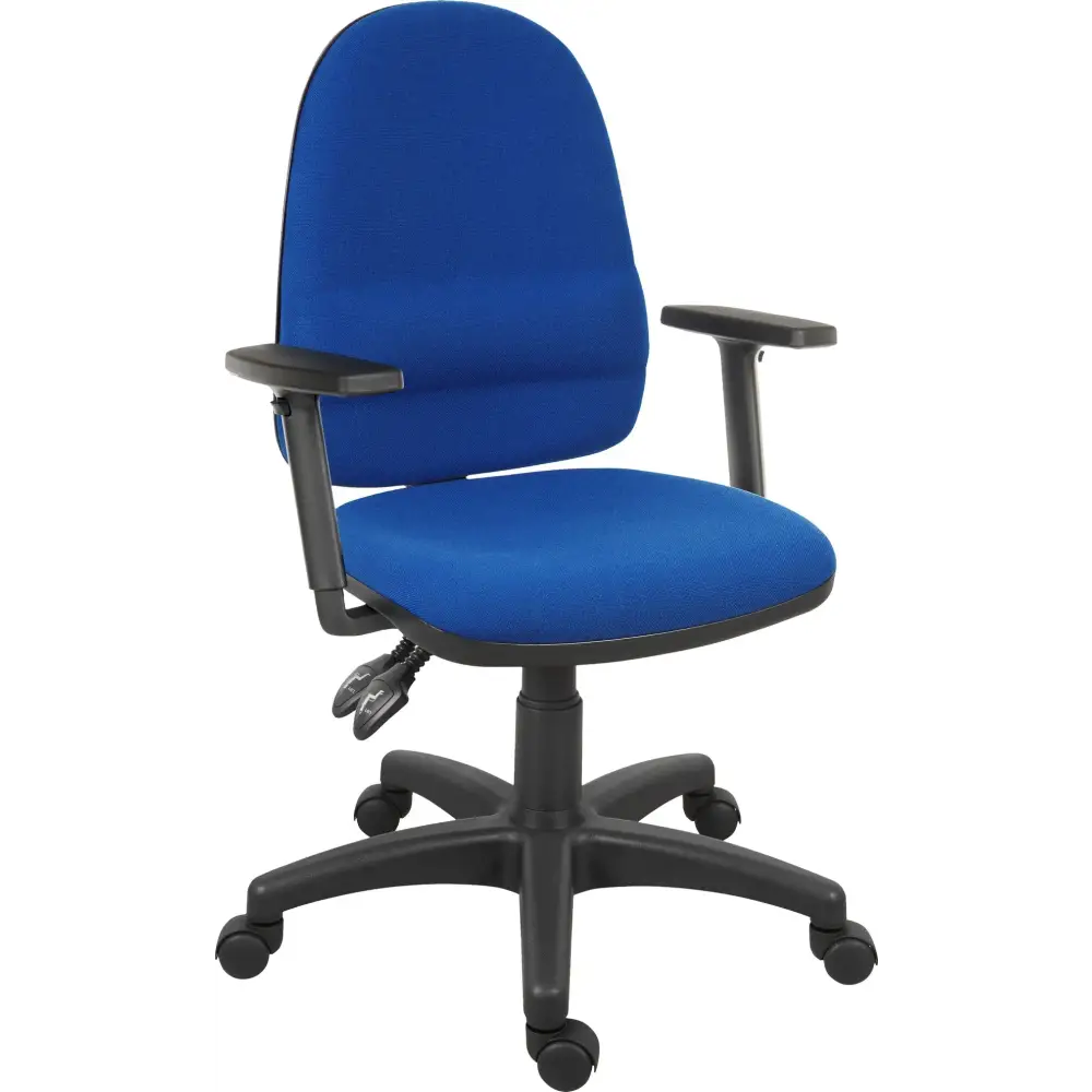 Ergonomic Twin Office Chair with Adjustable Armrests - Comfortable Desk Chair for Home & Office Workspaces