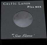 Celtic Swirls Design Purple Pill Organizer Box - Weekly Medication Storage for Travel, Home & Daily Use