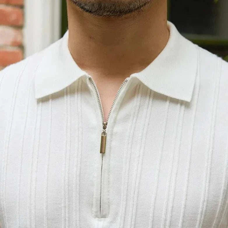 Men's Spring Zipper T-Shirt - Lightweight Casual Pullover for Outdoor Activities & Daily Wear