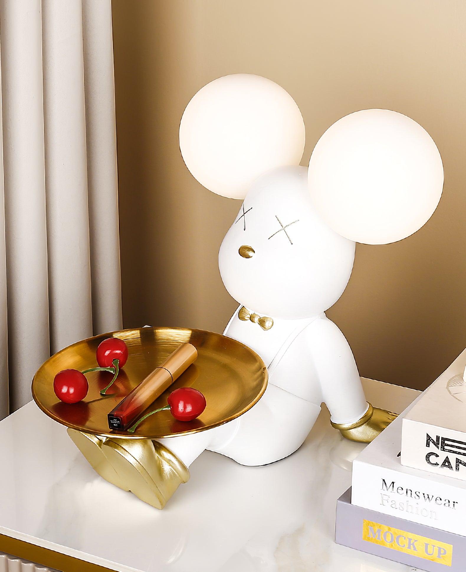 Violent Bear Tray Desk Lamp - Adjustable LED Reading Light with USB Charging Port for Study, Office & Bedroom - Perfect for Night Reading, Working & Home Decor