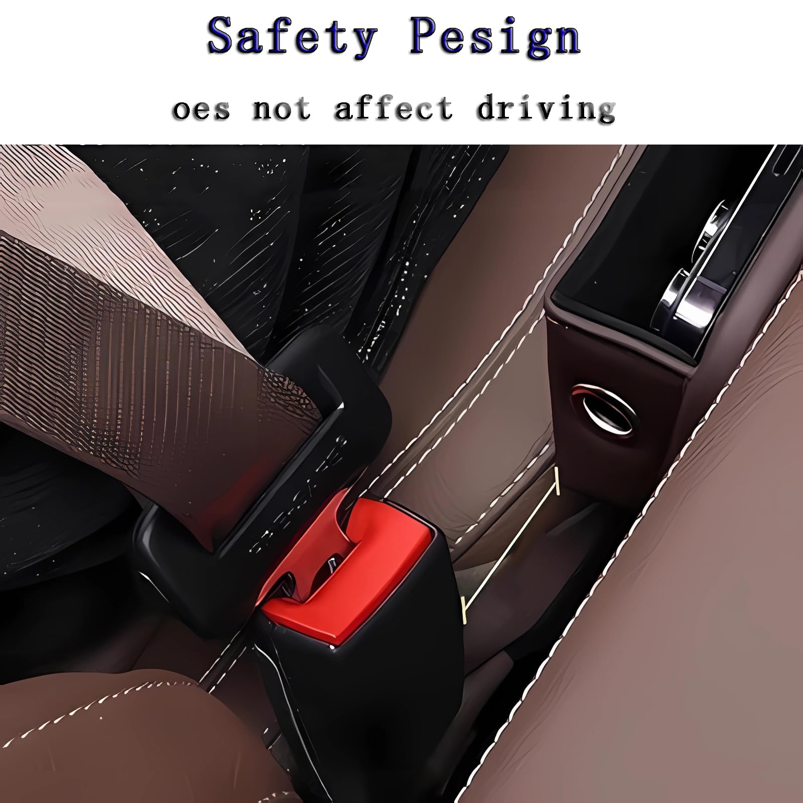 Universal Car Seat Gap Organizer - Adjustable Leather Cup Holder Gap Filler & Storage Box for Glasses, Phones, Keys, Cards - Perfect for Driver's Seat (Beige) | Keep Your Car Neat & Organized While Driving