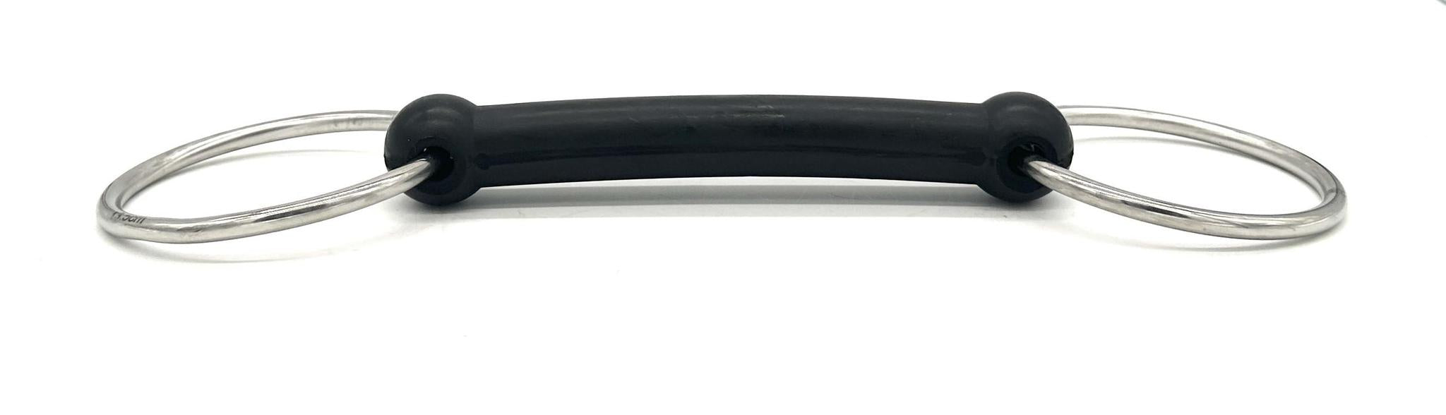 Jake Adams Soft Flexi Mouth Loose Ring Bit - Comfortable Horse Training Bit for Dressage & Jumping - Perfect for Sensitive Horses & Young Riders