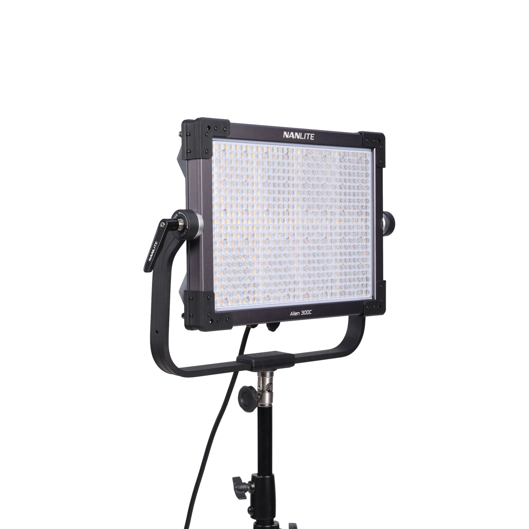 Nanlite Alien 300C RGBWW LED Panel with Softbox & Eggcrate Grid - Professional Studio Lighting for Photography, Videography, and Live Streaming