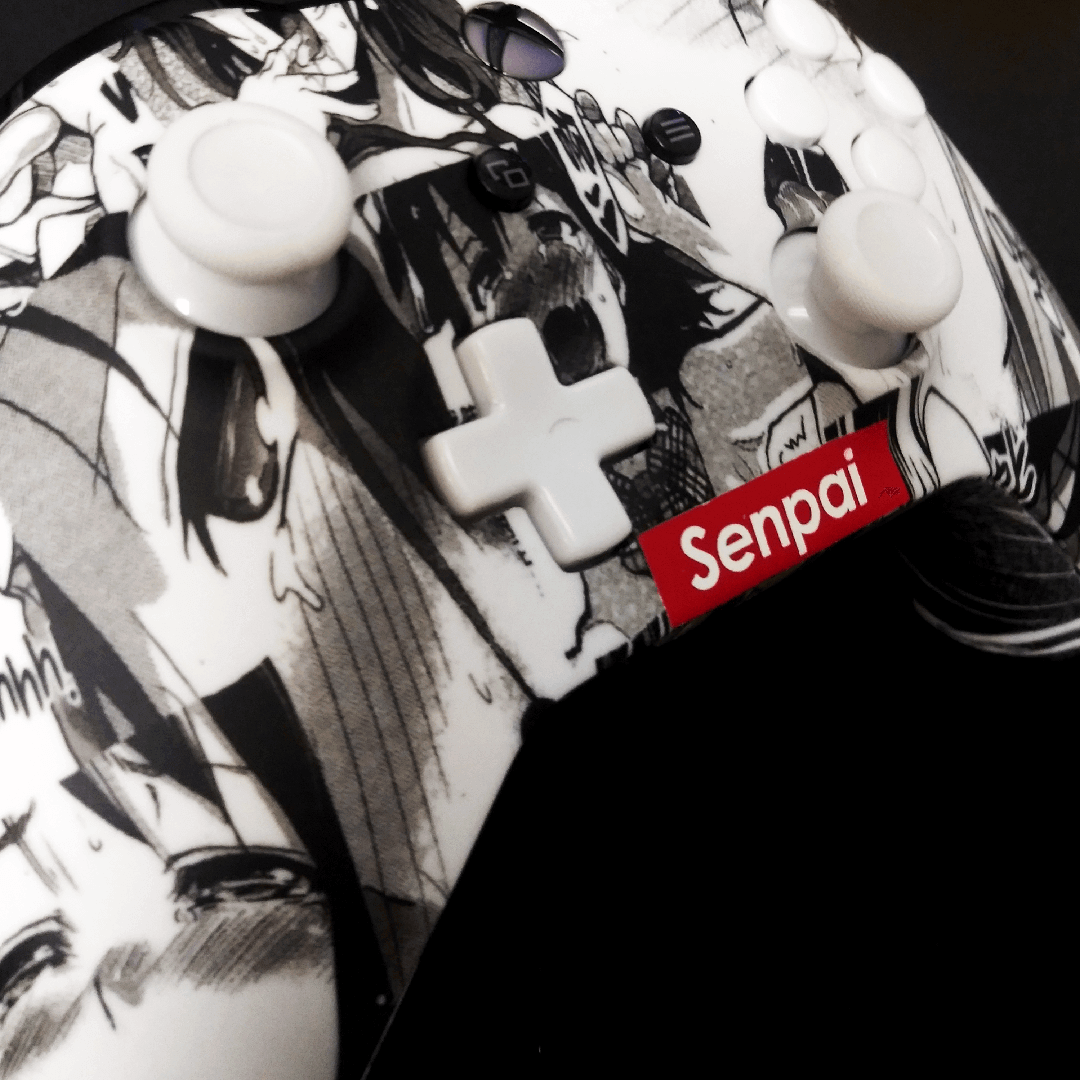 Custom Ahegao PS4 Controller - Anime Gaming Pad with Non-Slip Grip for PS4/Pro/Slim - Perfect for Competitive Gaming & Streaming