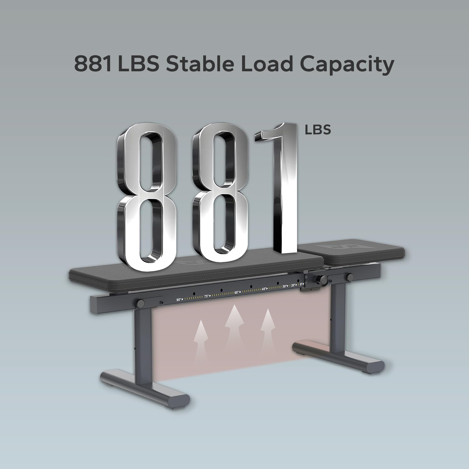 Adjustable Weight Bench for Home Gym - Foldable Workout Bench with 881 lbs Capacity - Strength Training Equipment for Full Body Exercises - Perfect for Small Spaces & Home Fitness Routines (Black)