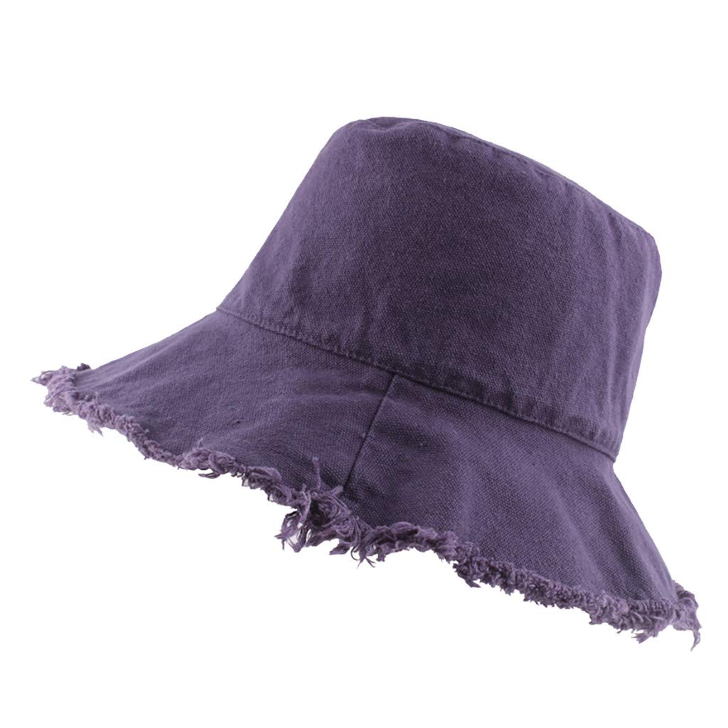 FIN86 Women's Fashion Casual Sun Hat - Pure Color Elegant Bucket Cap for Beach, Fishing & Outdoor Sun Protection - Stylish Summer Accessory for Travel, Gardening & Daily Wear