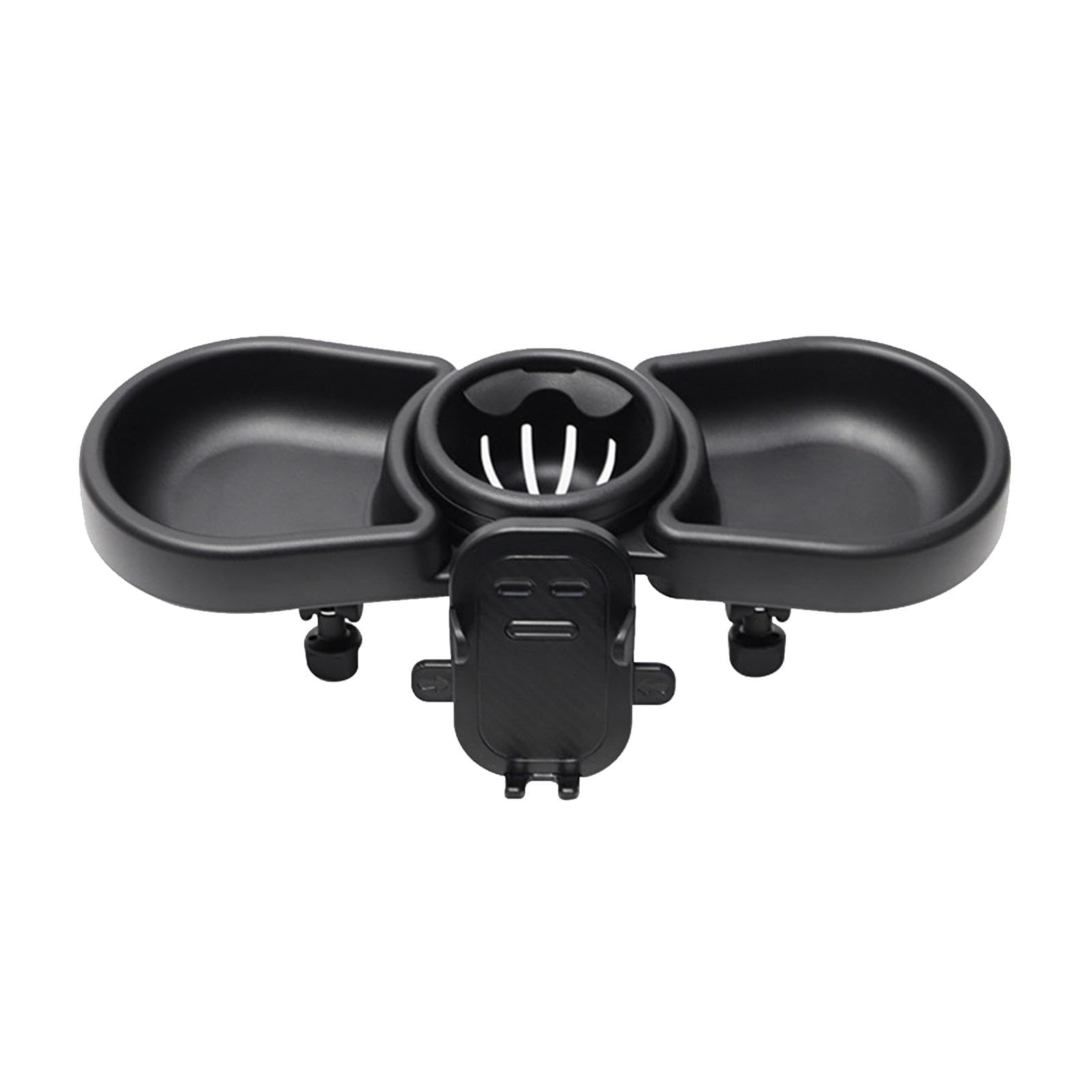 360° Rotating Stroller Tray Attachment - Snack & Drink Organizer with Cup Holder | Compact Stroller Accessories for Most Baby Strollers | Perfect for On-the-Go Feeding & Playtime