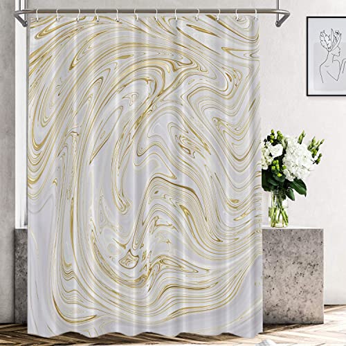 Abstract Psychedelic Fluid Yellow White