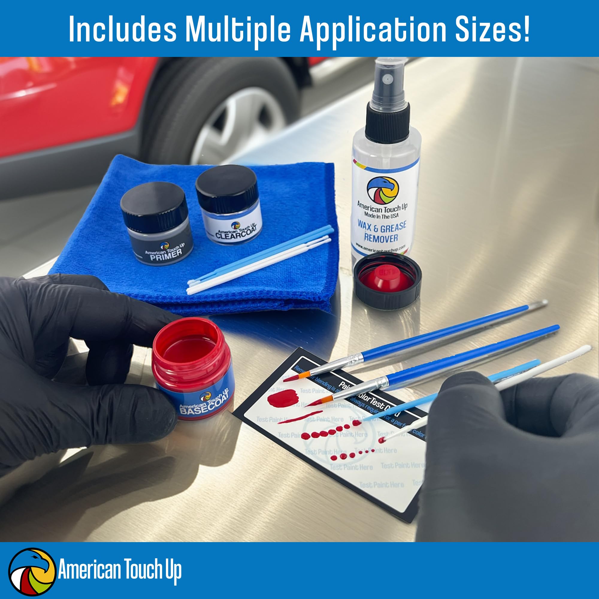Toyota Touch Up Paint Kit - 218 Attitude Black Metallic (Primer, Basecoat, Clearcoat) | Perfect for Scratches, Chips & Minor Repairs | Car, Truck & SUV Automotive Paint Repair